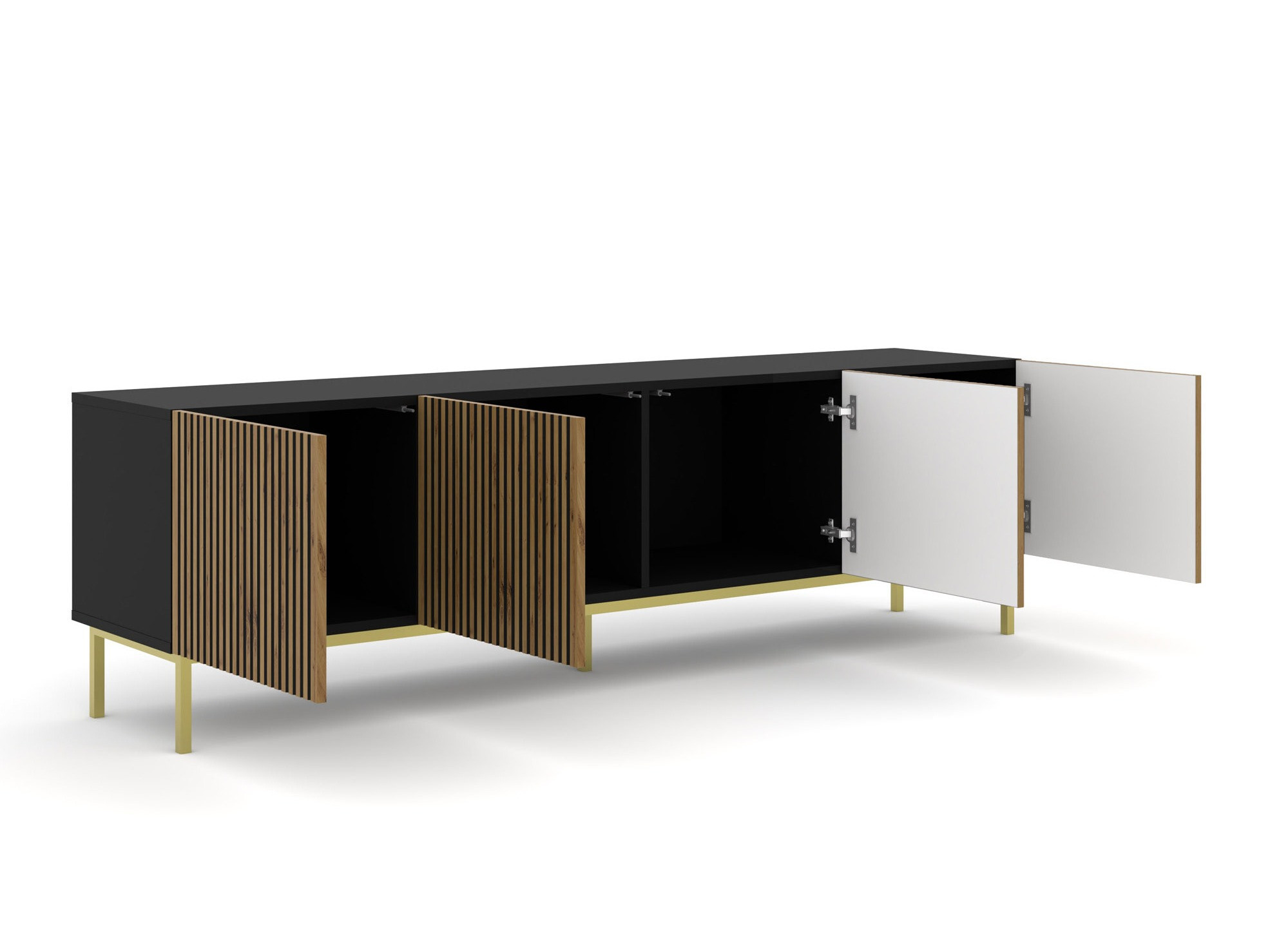 TV galds Talsalu 101 (Artisan ozols + Melns)