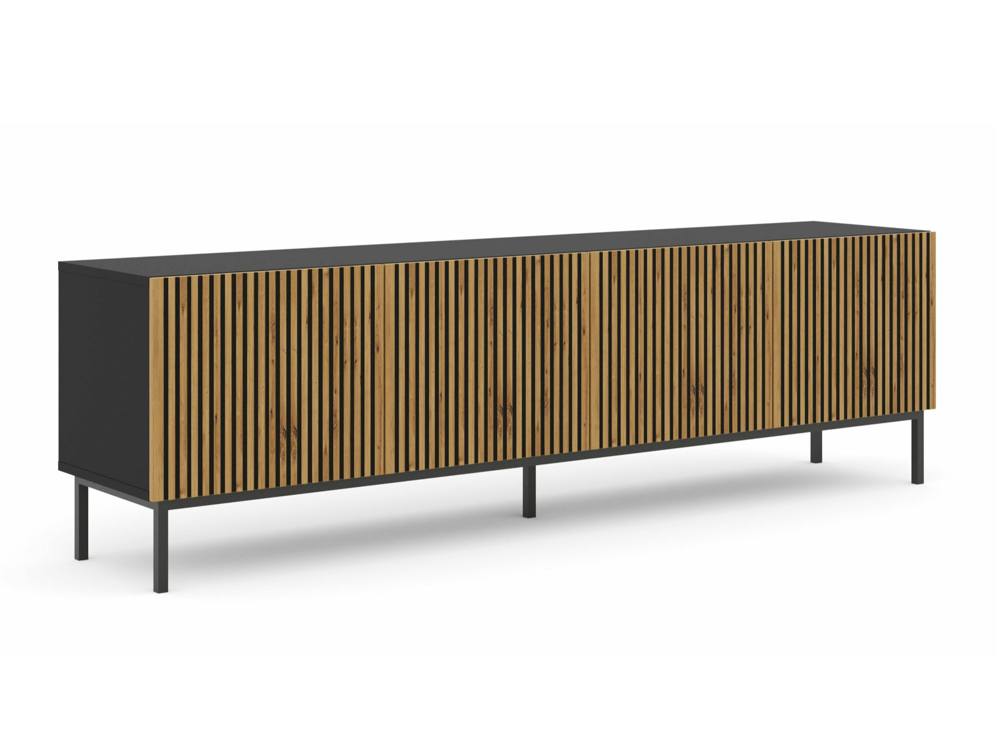 TV galds Talsalu 101 (Artisan ozols + Melns)