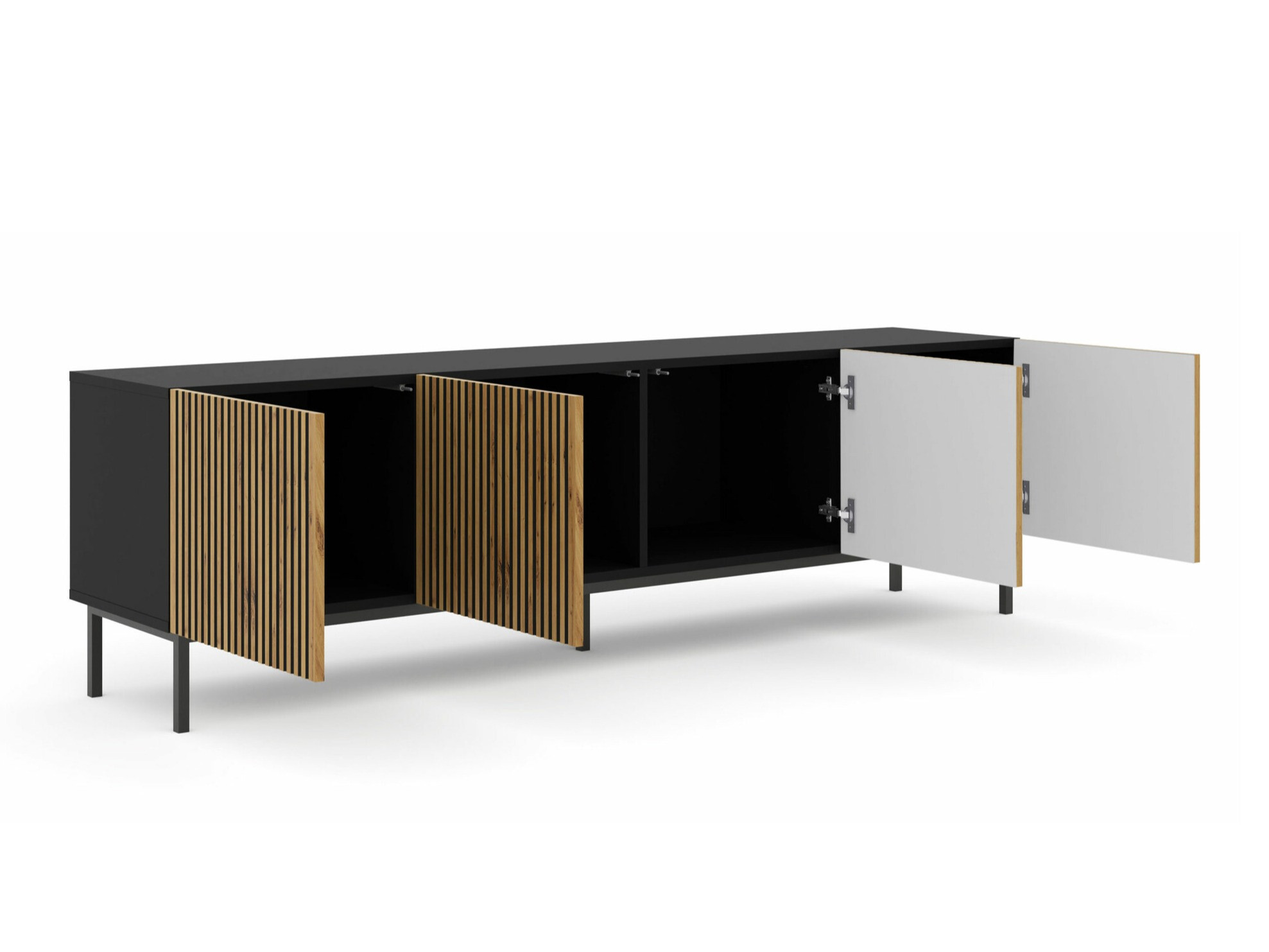 TV galds Talsalu 101 (Artisan ozols + Melns)