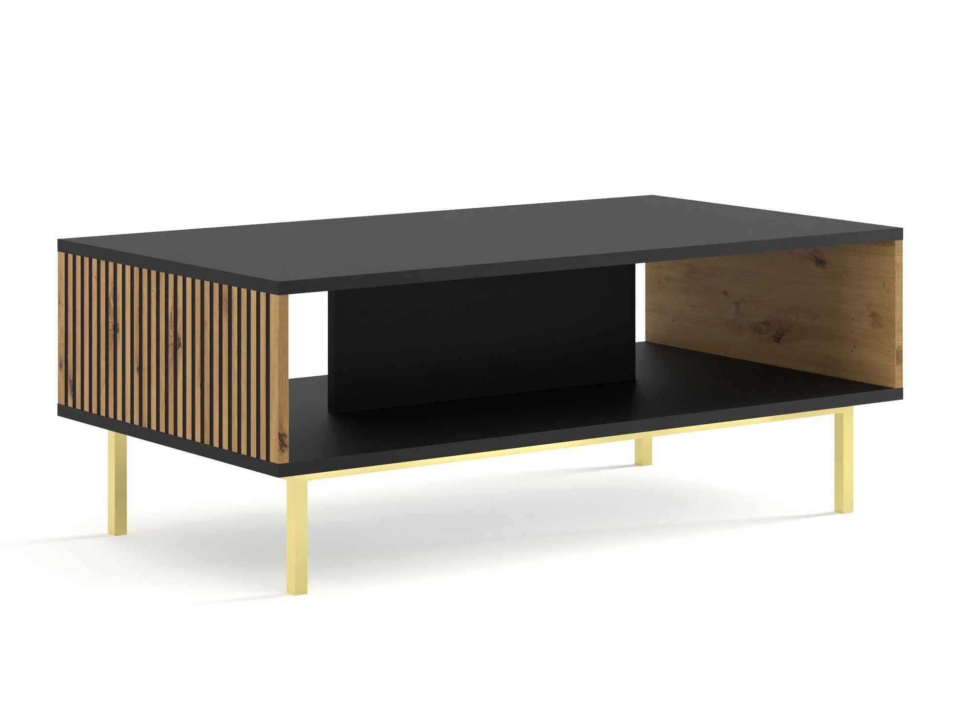 Žurnālu galdiņš Talsalu 103 (Artisan ozols + Melns)