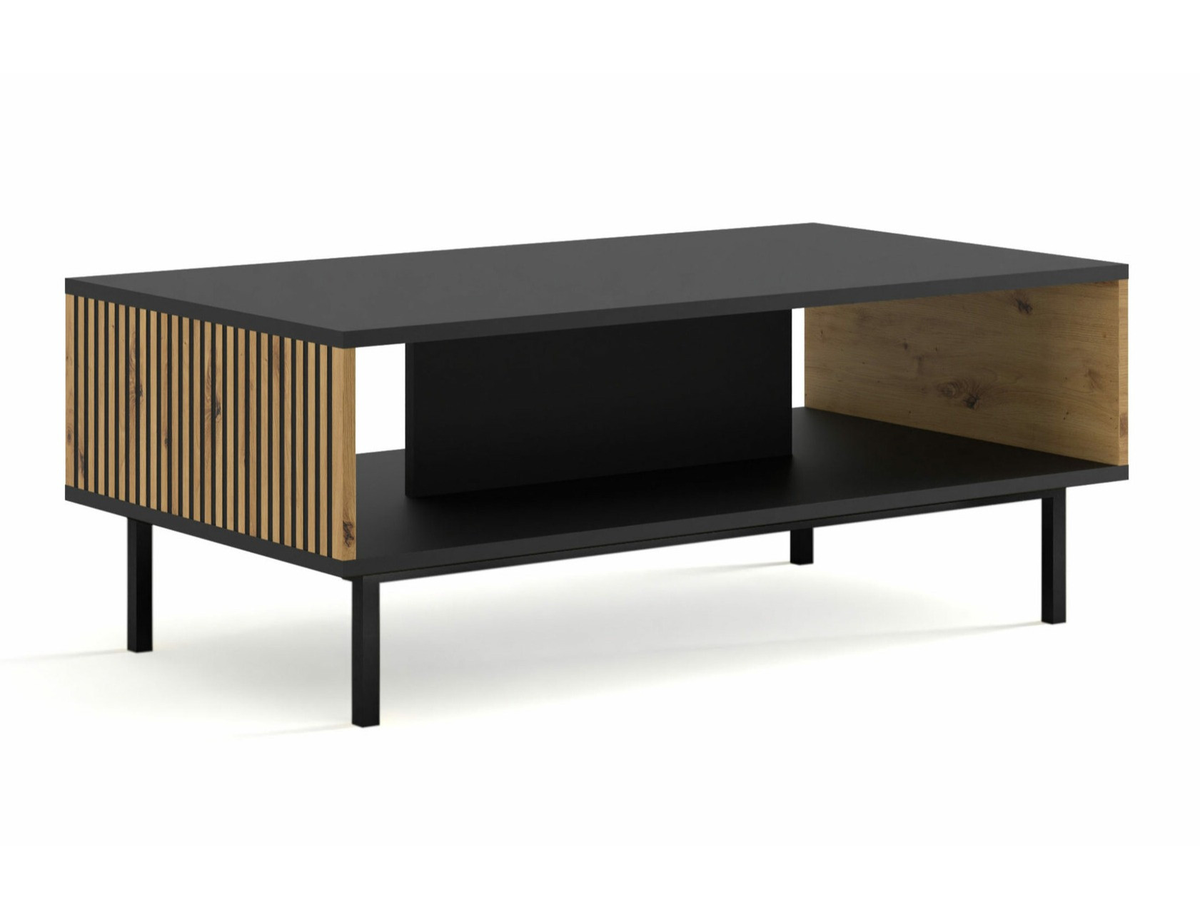 Žurnālu galdiņš Talsalu 103 (Artisan ozols + Melns)