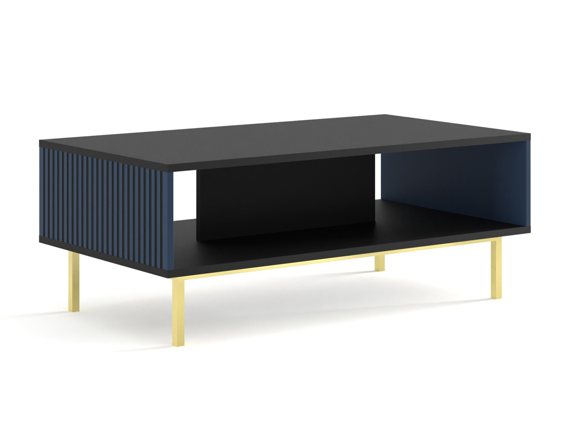 Žurnālu galdiņš Talsalu 103 (Tumši zils + Melns)