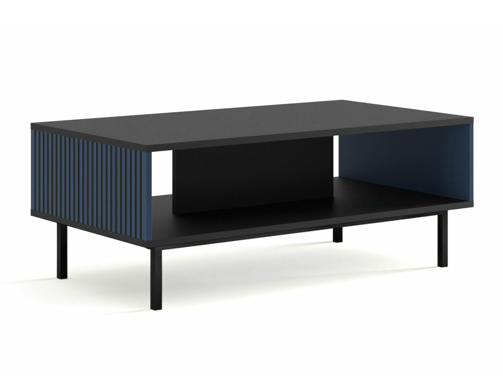 Žurnālu galdiņš Talsalu 103 (Tumši zils + Melns)