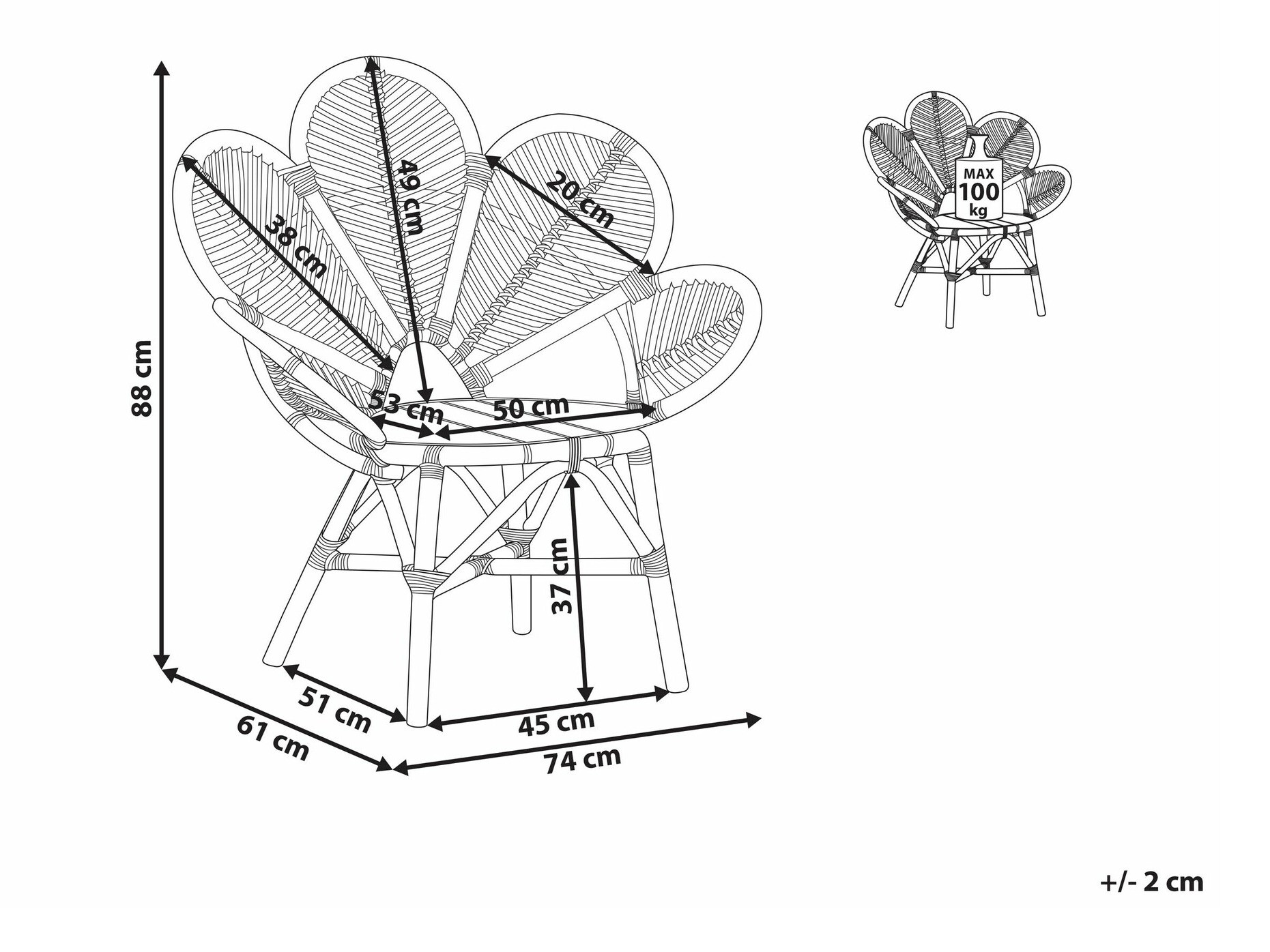 Dārza krēsls Berwyn 1892