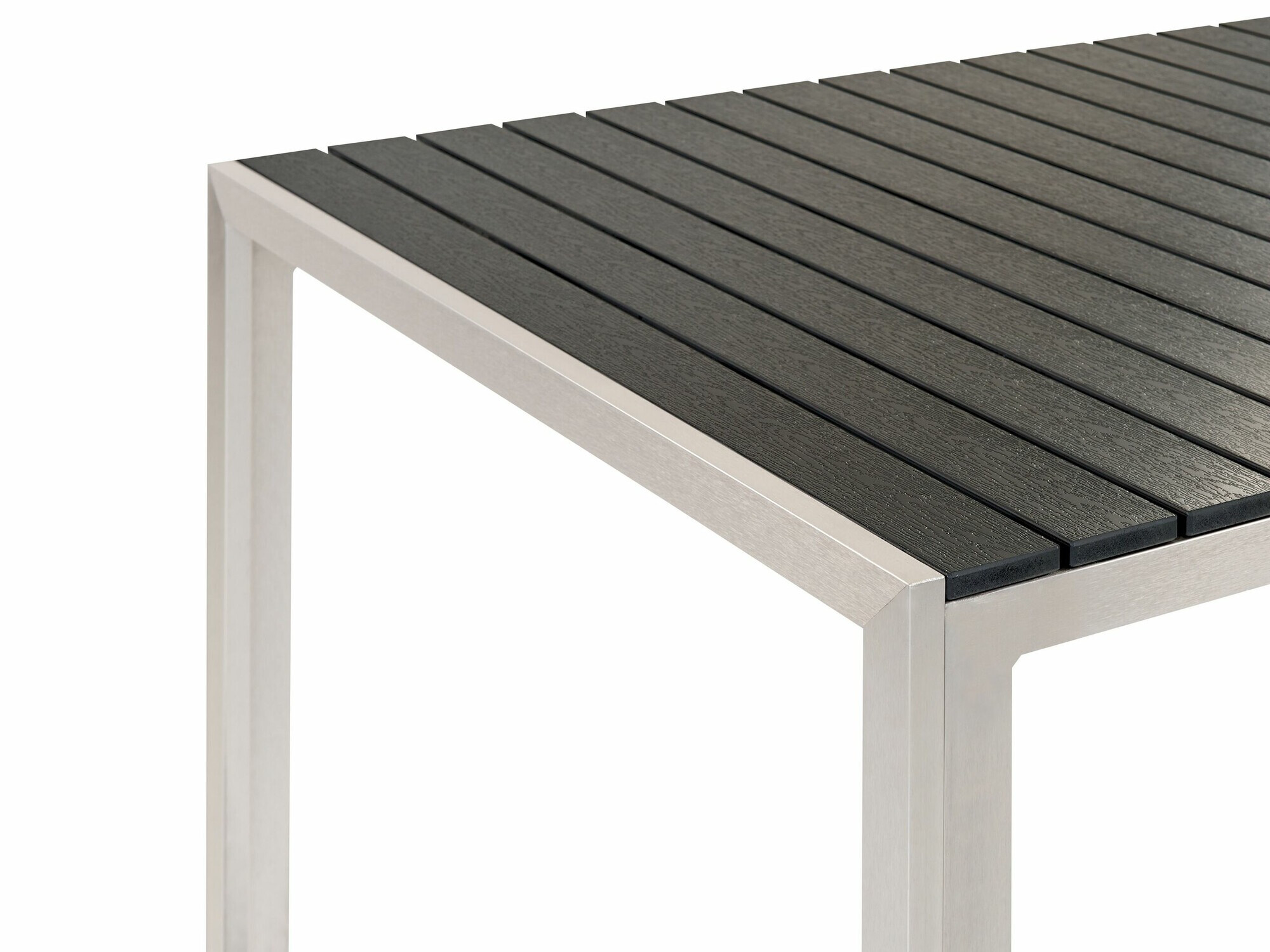 Galds un krēslu komplekts Berwyn 1895 (Melns + Sudraba)