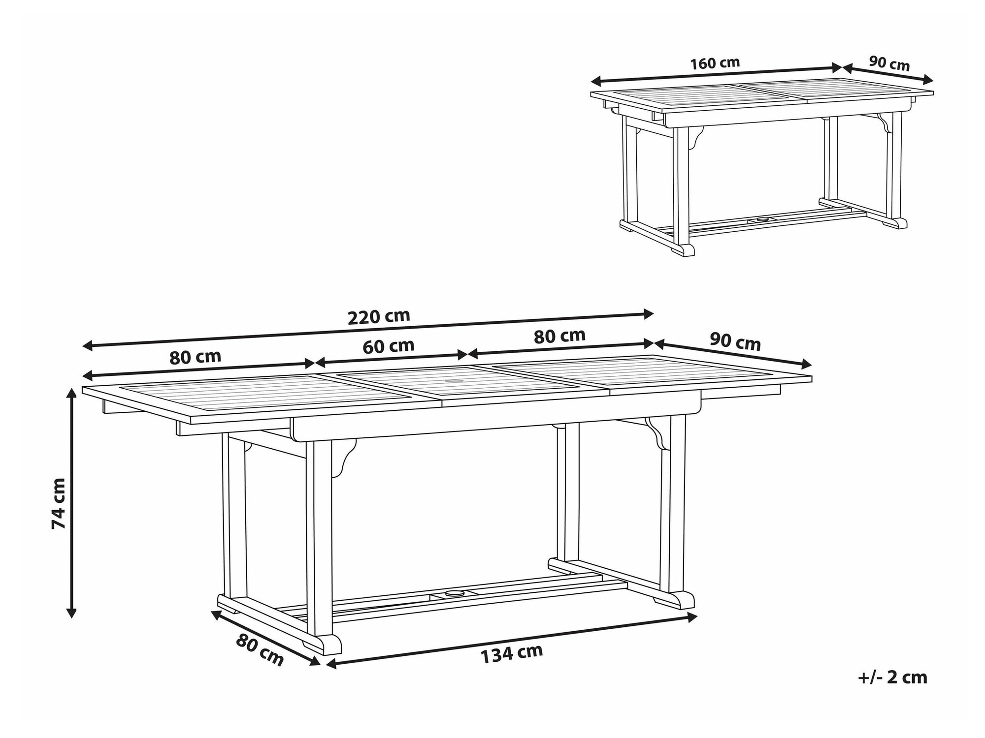 Садовый стол Berwyn 1900