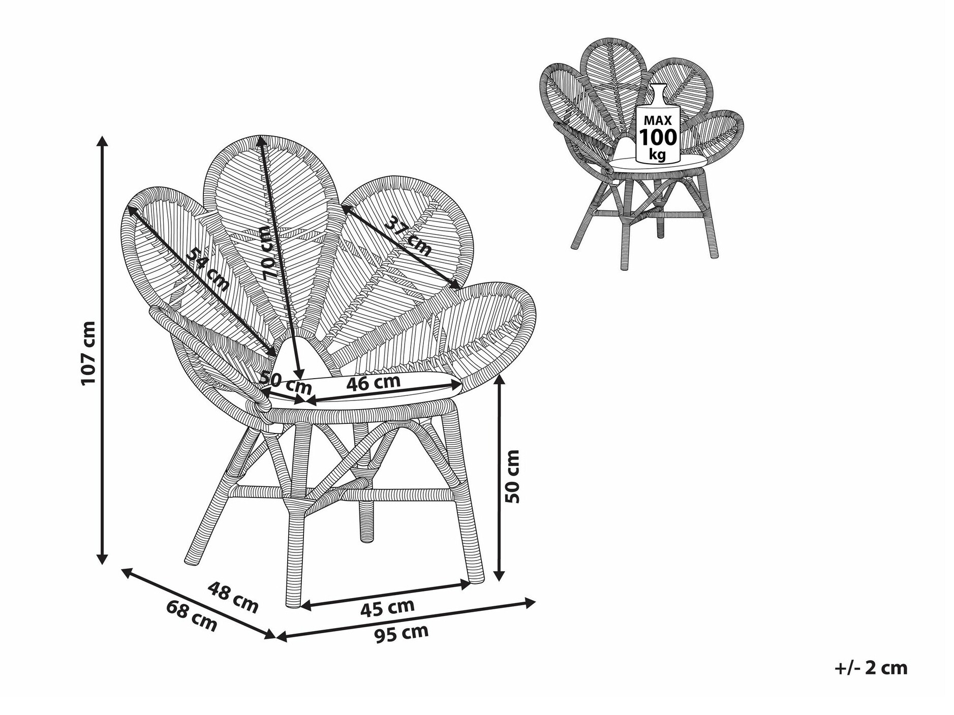 Садовый стул Berwyn 1890