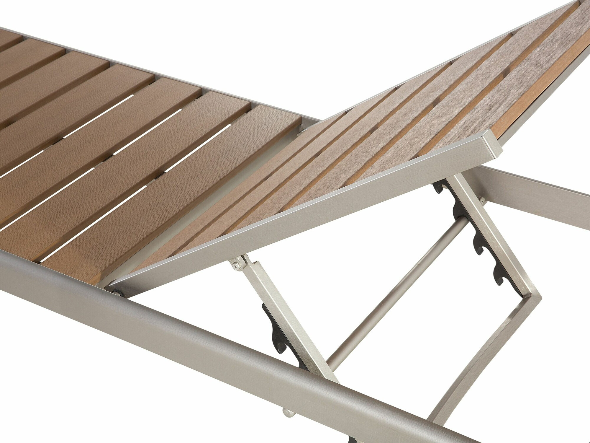 Sauļošanās krēsls Berwyn 1898 (Gaišs koks + Sudraba)