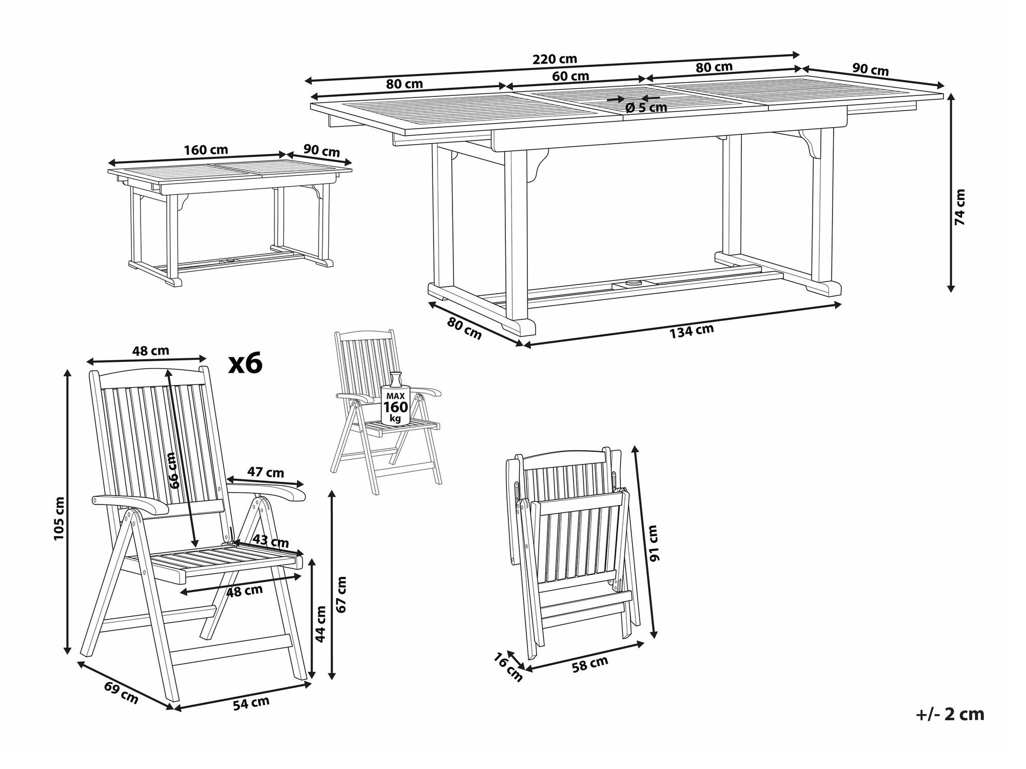 Стол и стулья Berwyn 1904