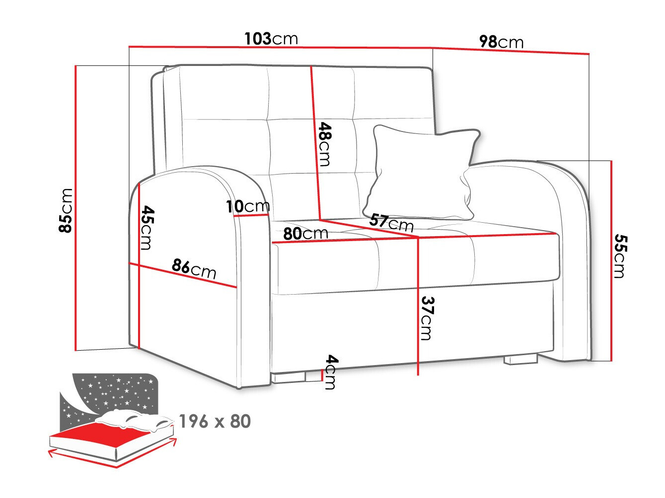 Кресло Columbus 114 (Aragon 20)