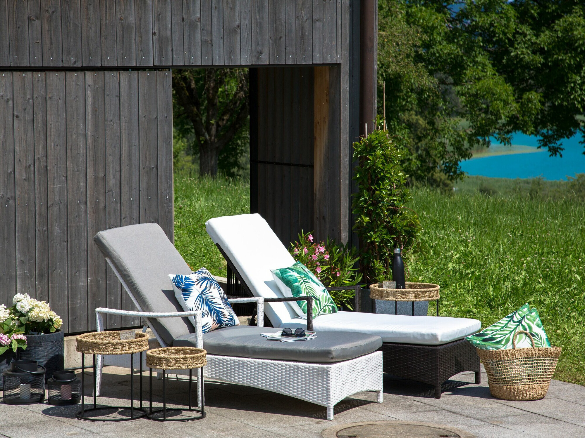 Sauļošanās krēsls Berwyn 1911 (Balts)