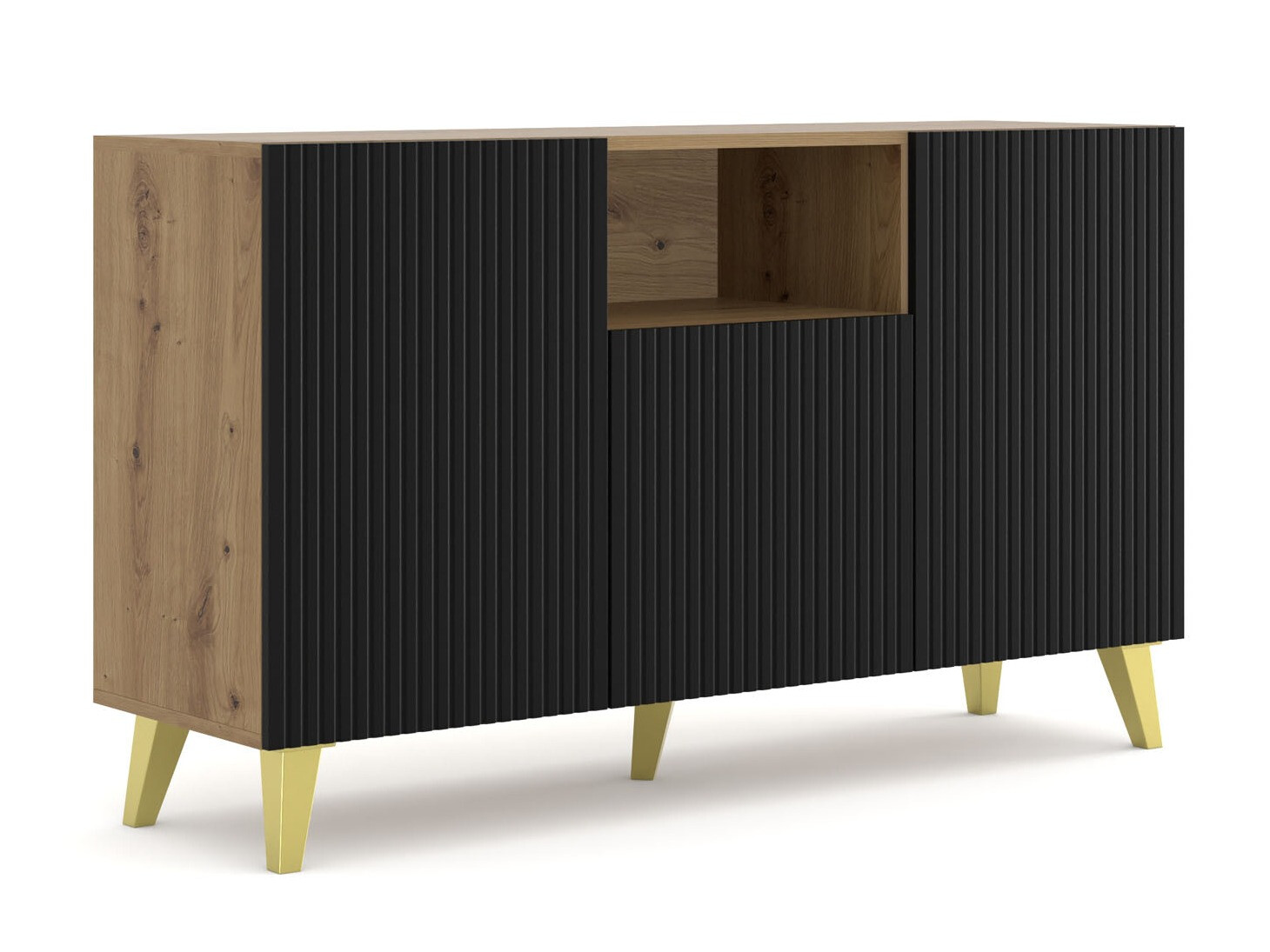 Шкафчик Etdela 101 (Artisan дуб + Чёрный)