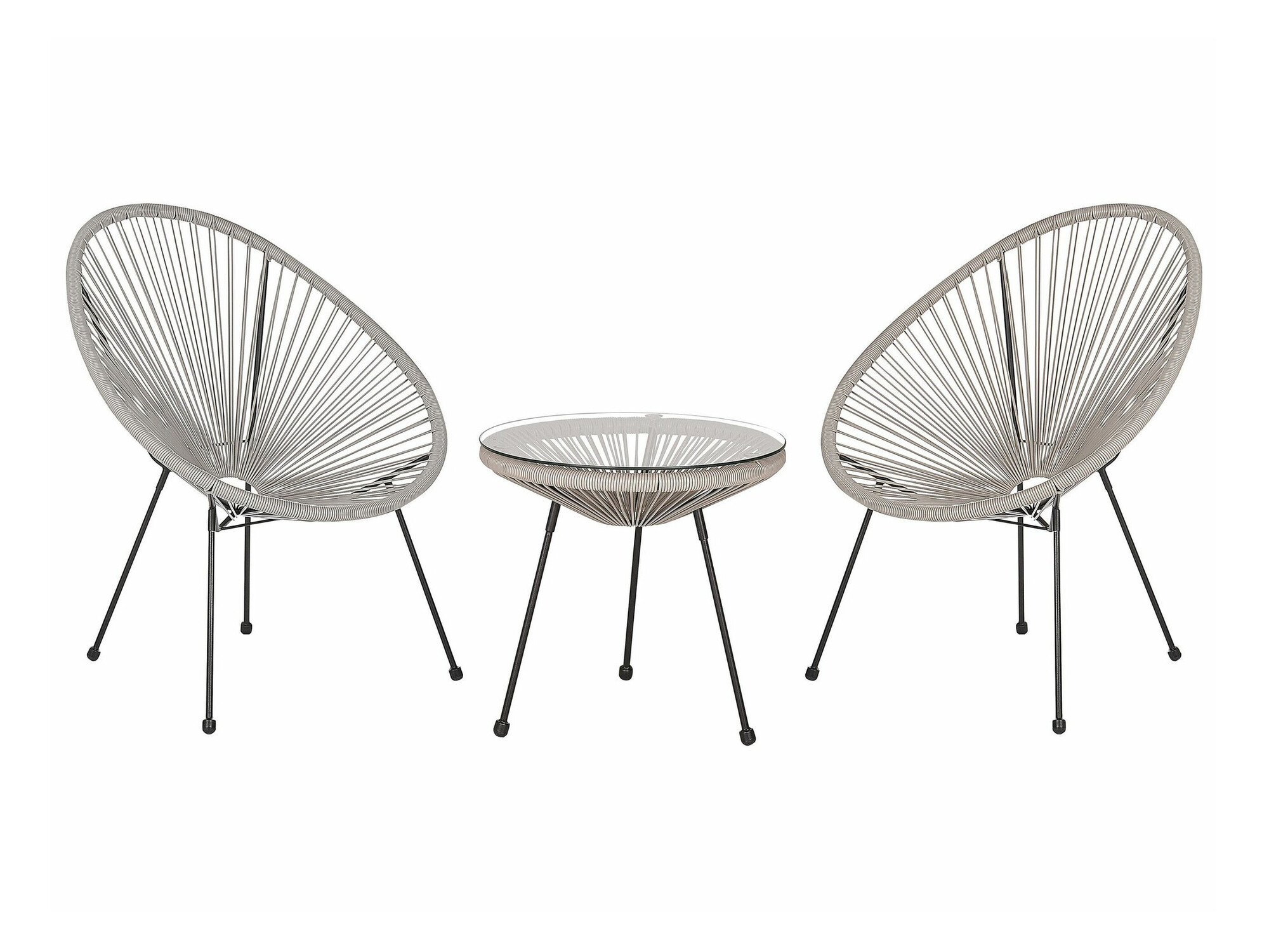 Balkona komplekts Berwyn 1921 (Gaiši pelēks)