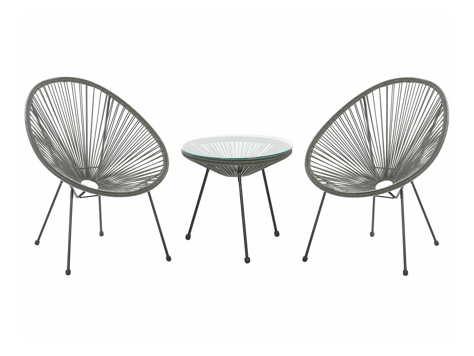 Balkona komplekts Berwyn 1921 (Tumši pelēks)