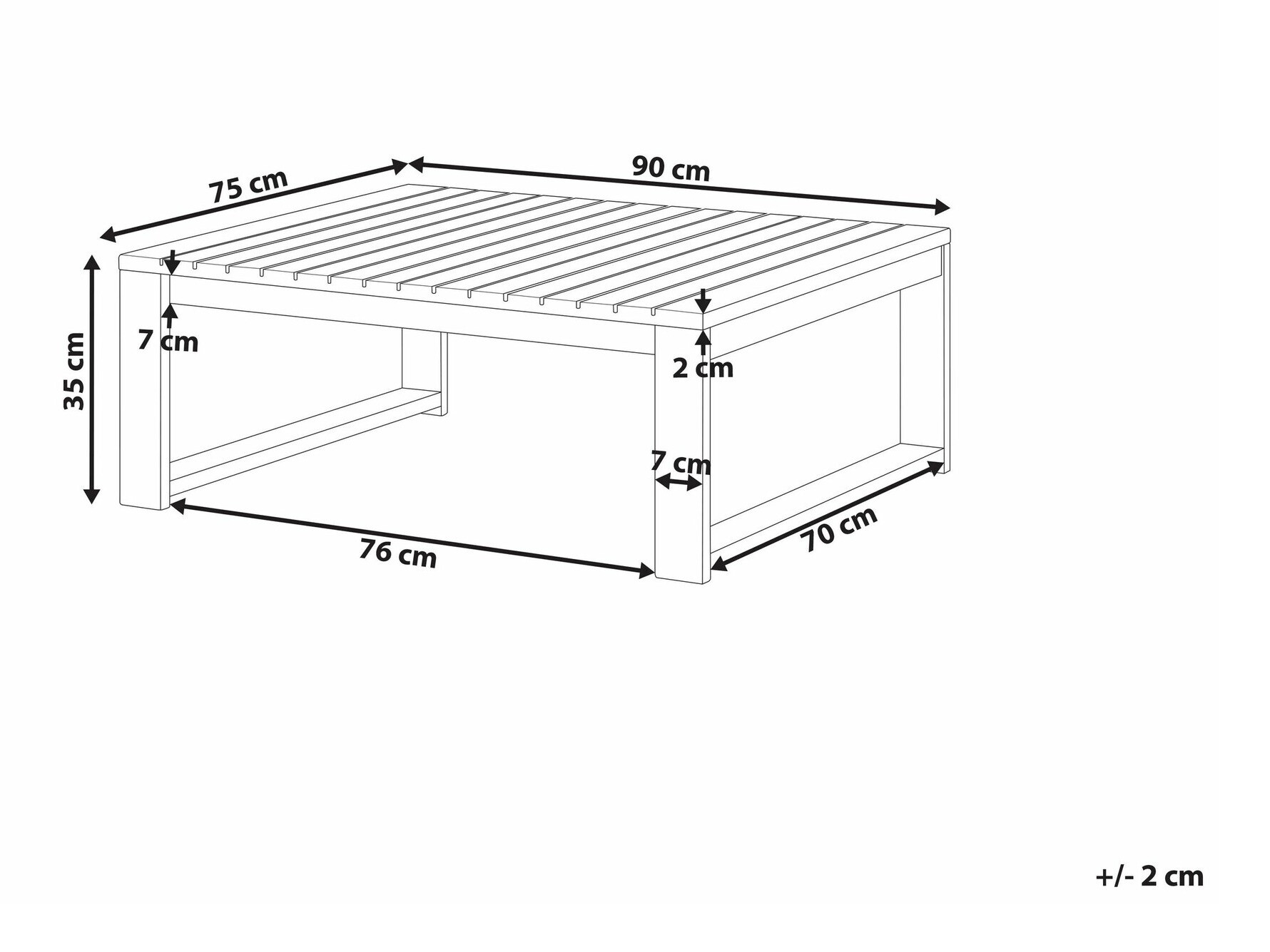 Садовый столик Berwyn 1917 (Светлое дерево)