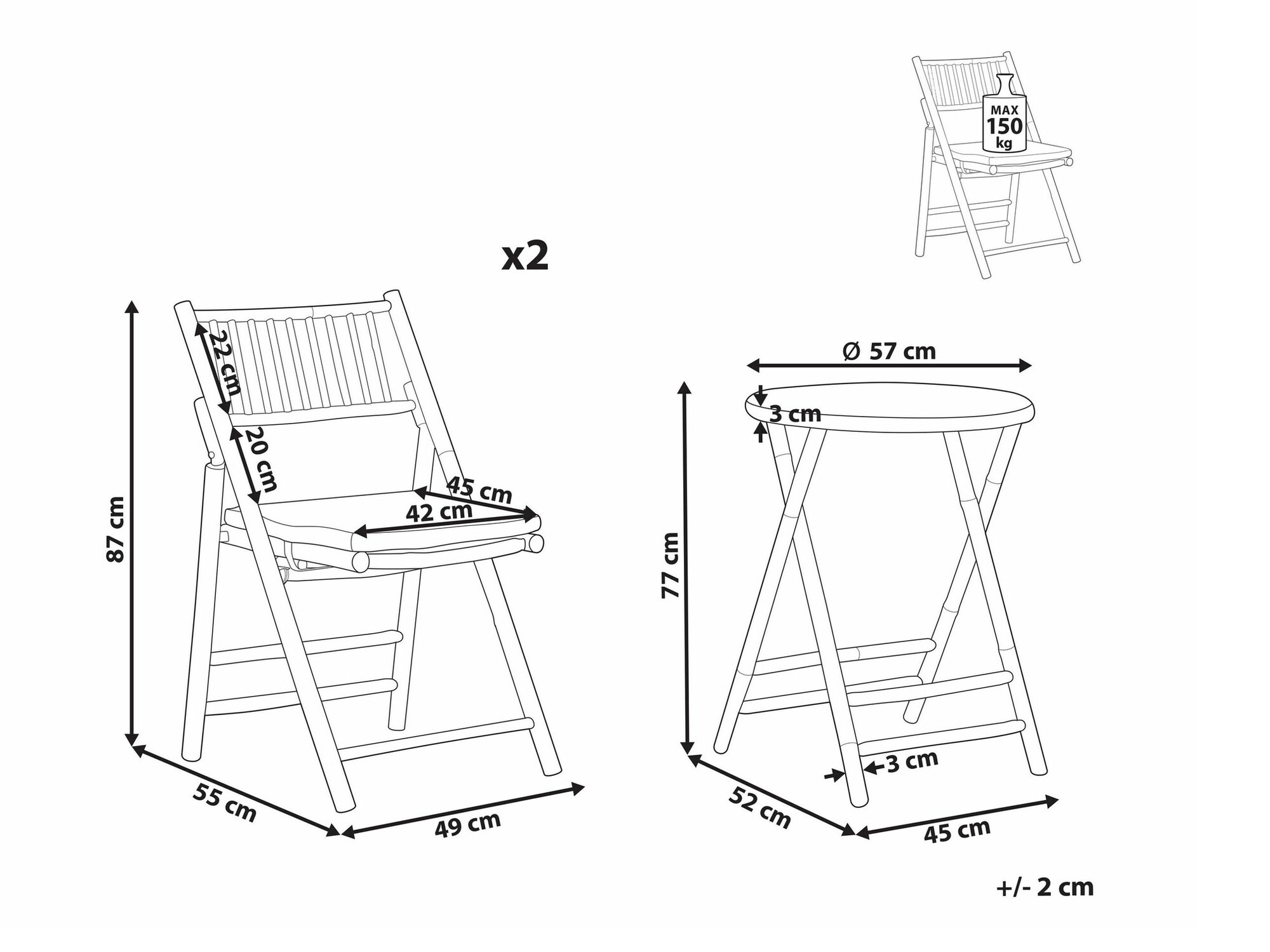 Balkona komplekts Berwyn 1935