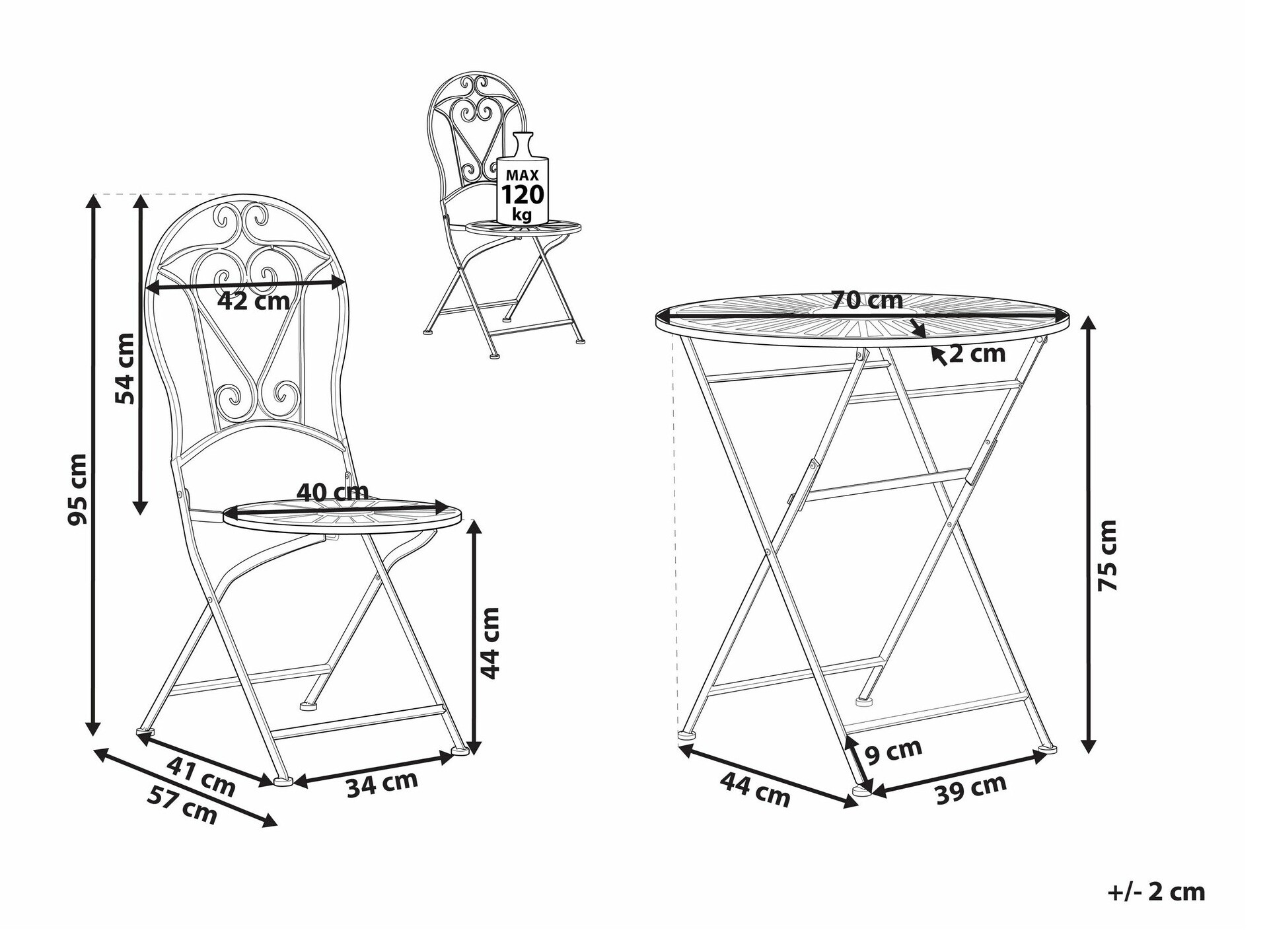 Balkona komplekts Berwyn 1941