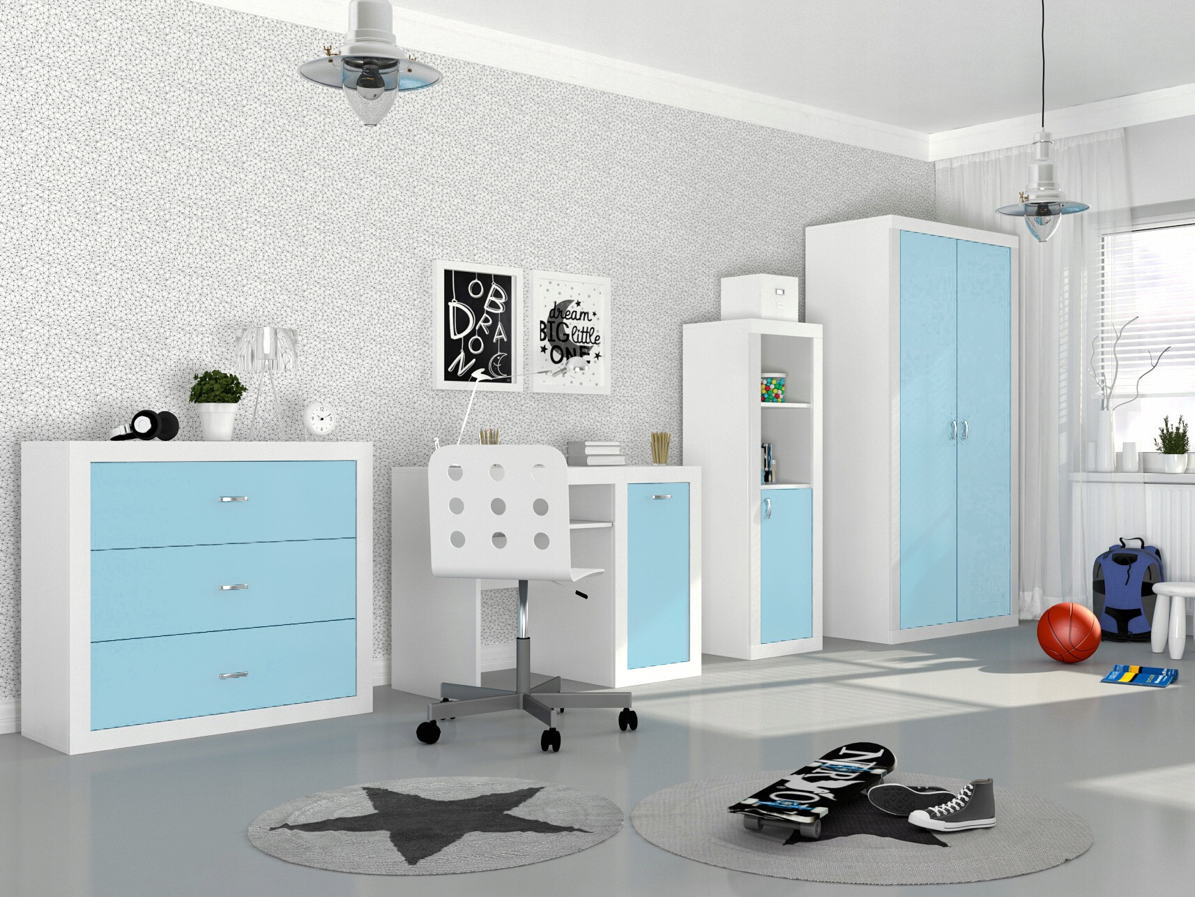 Rakstāmgalds Tentive 102 (Balts + Zils)