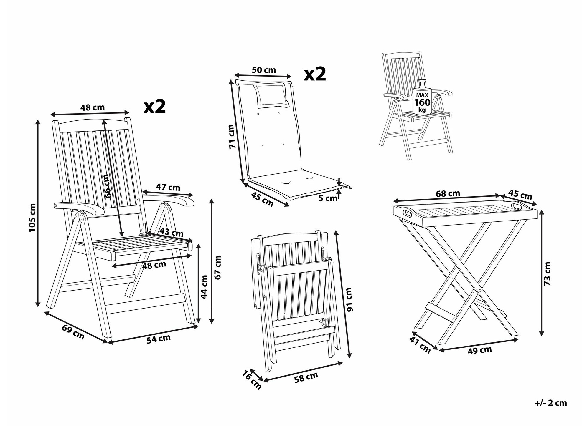 Балконный комплект Berwyn 1952 (Красный)