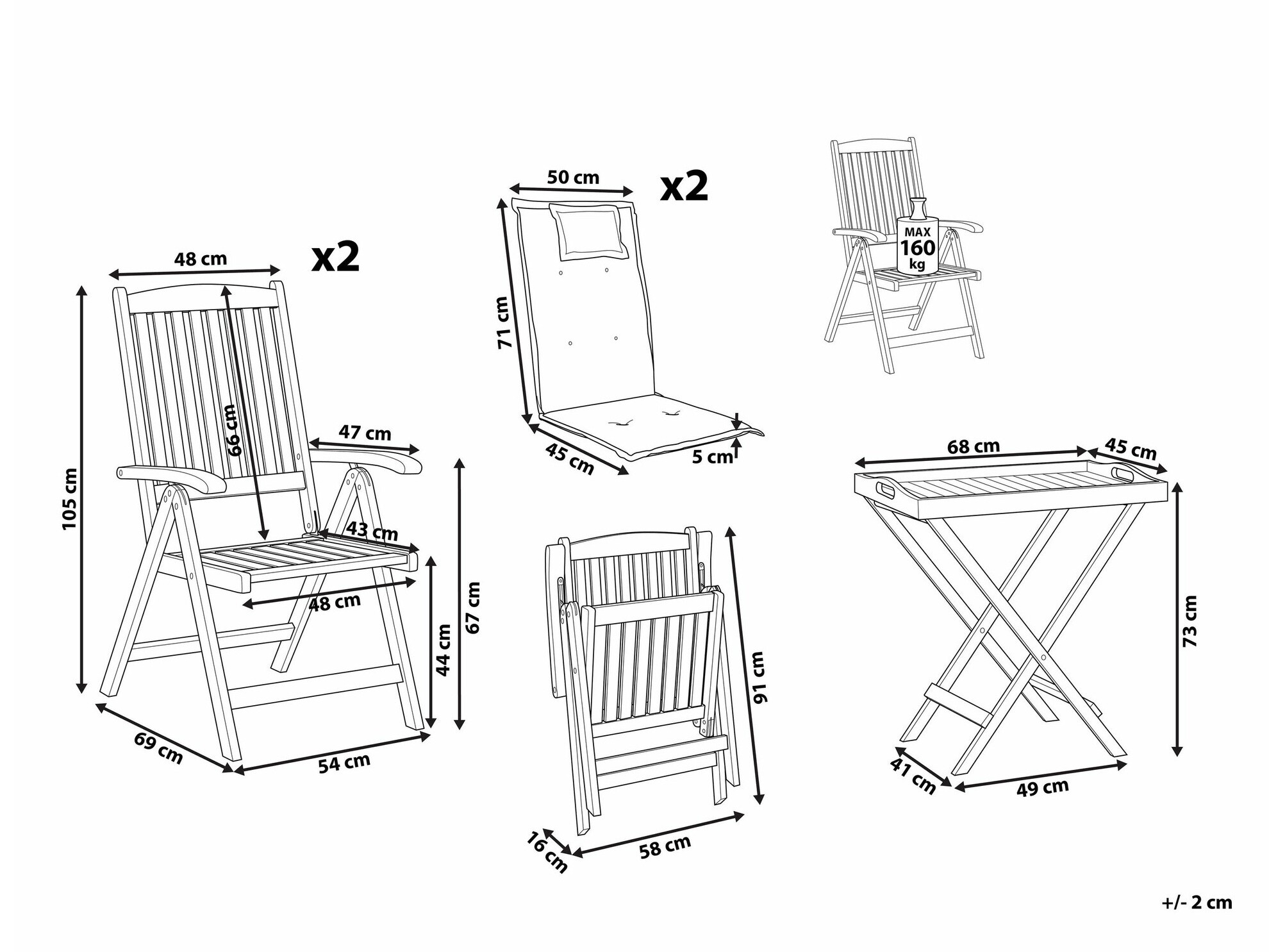 Балконный комплект Berwyn 1952 (Синий)