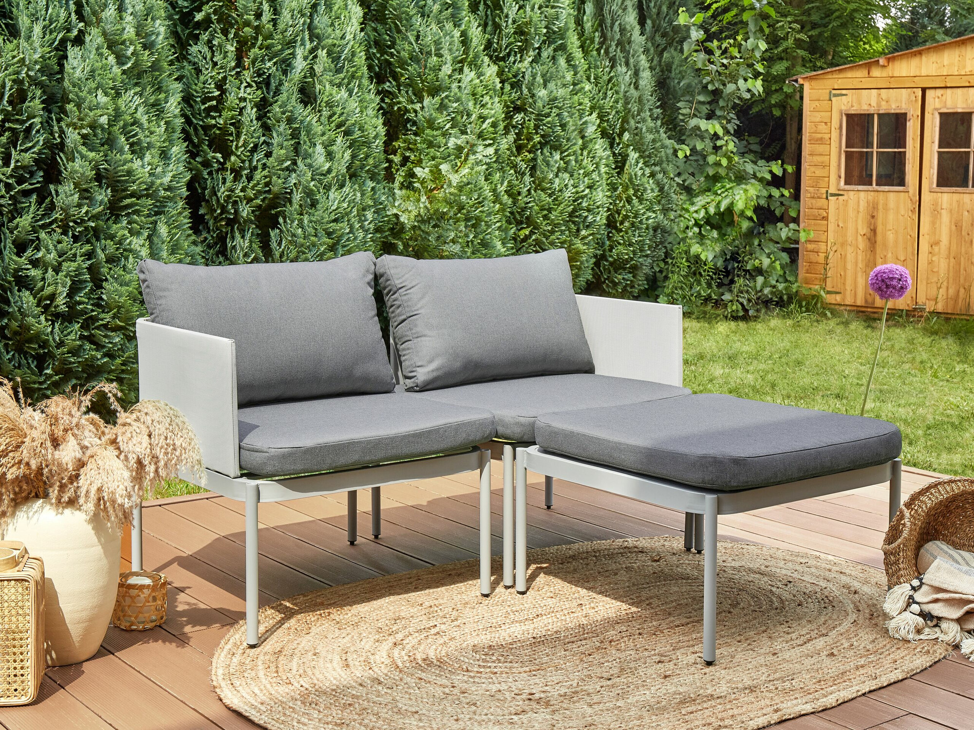 Dārza mēbeļu komplekts Berwyn 1946 (Pelēks)