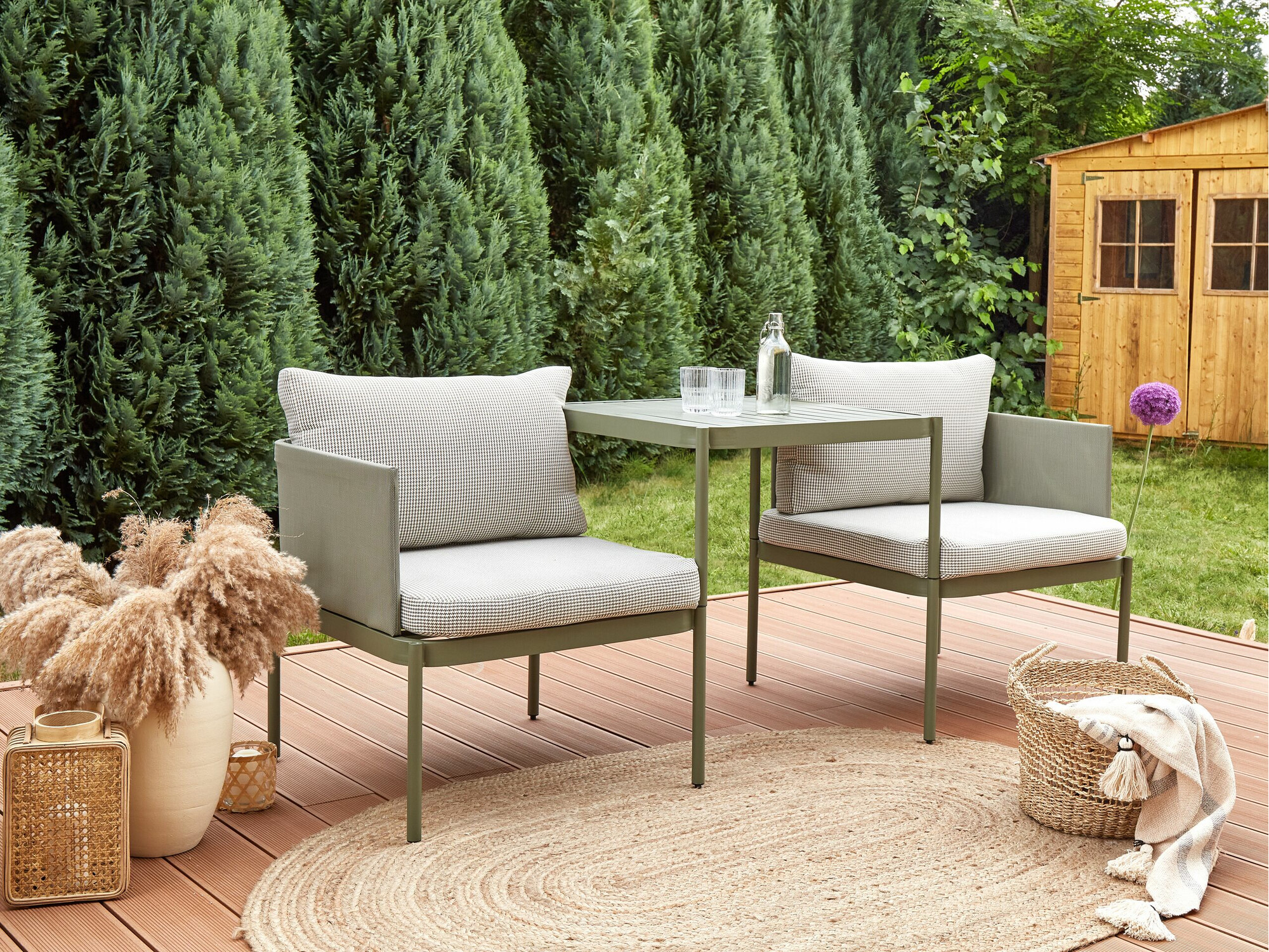 Dārza mēbeļu komplekts Berwyn 1946 (Zaļš)