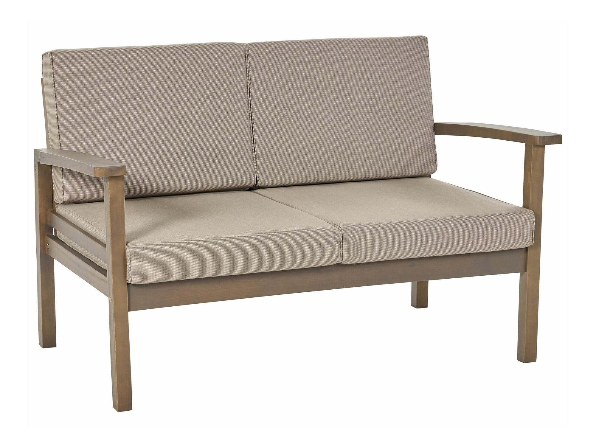 Dārza mēbeļu komplekts Berwyn 1955 (Taupe + Tumšs koks)