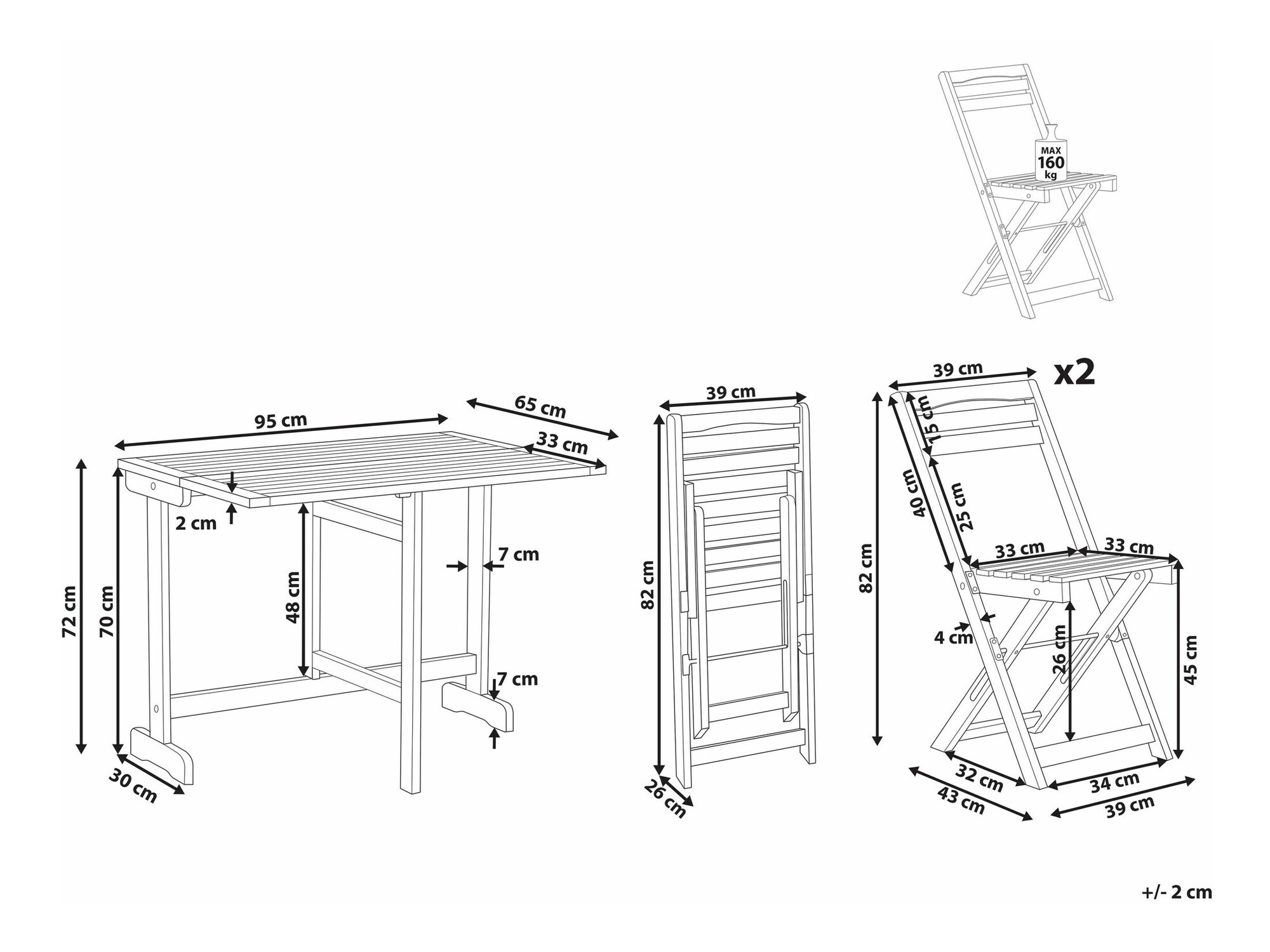 Balkona komplekts Berwyn 1956
