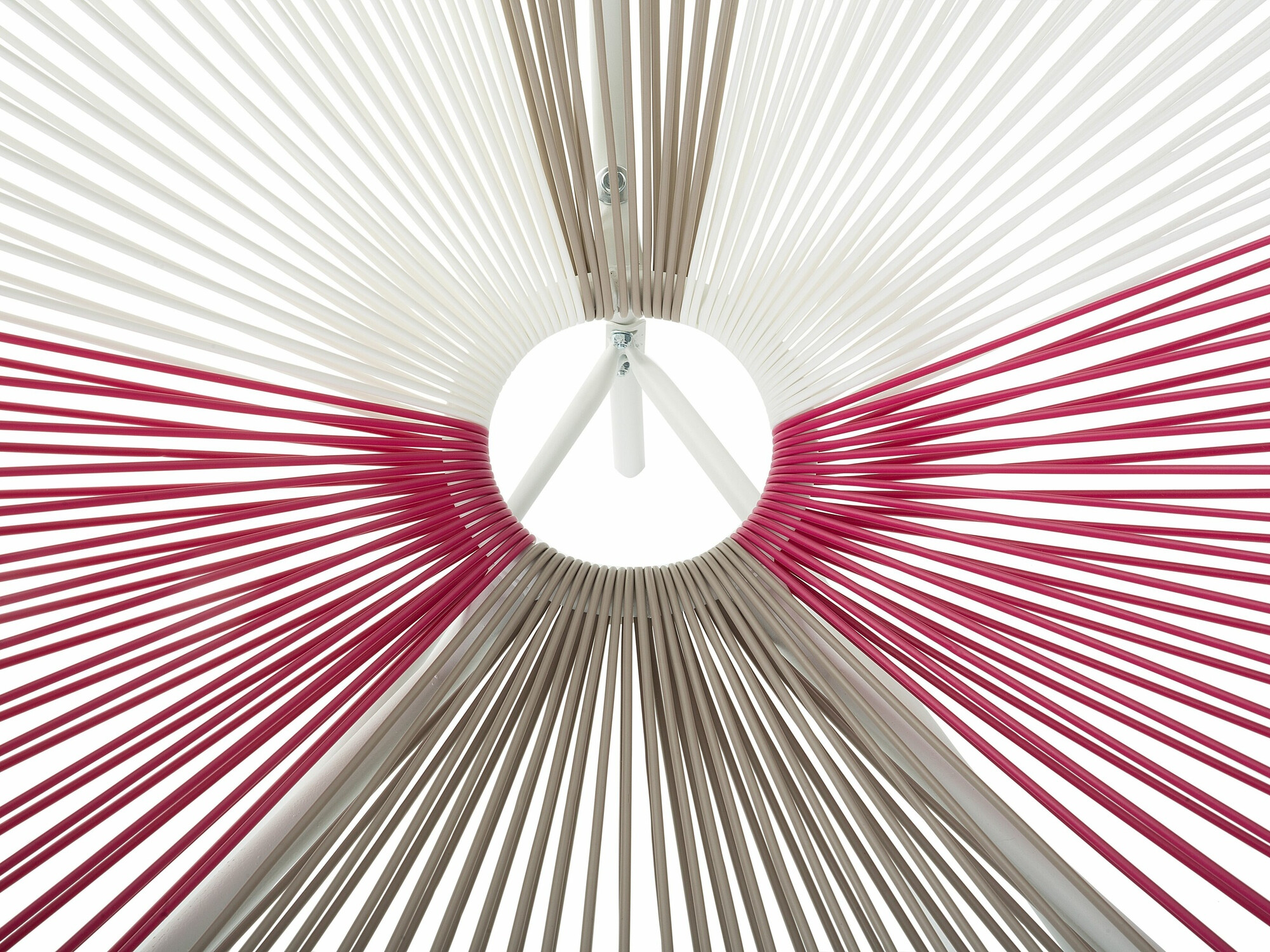 Dārza krēsls Berwyn 1961 (Balts + Tumši rozā + Taupe)