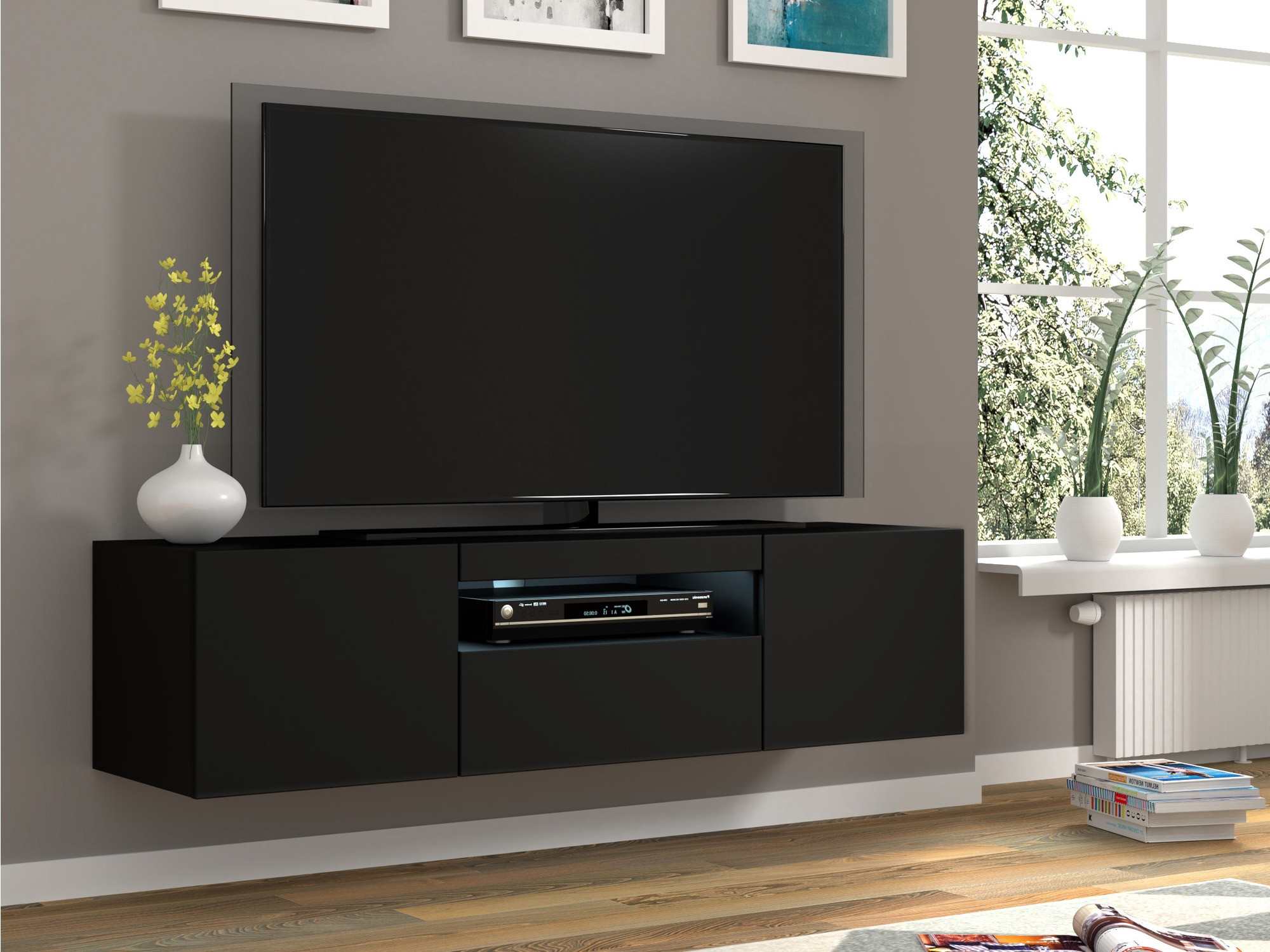 TV galds Morteo 103 (Melns)