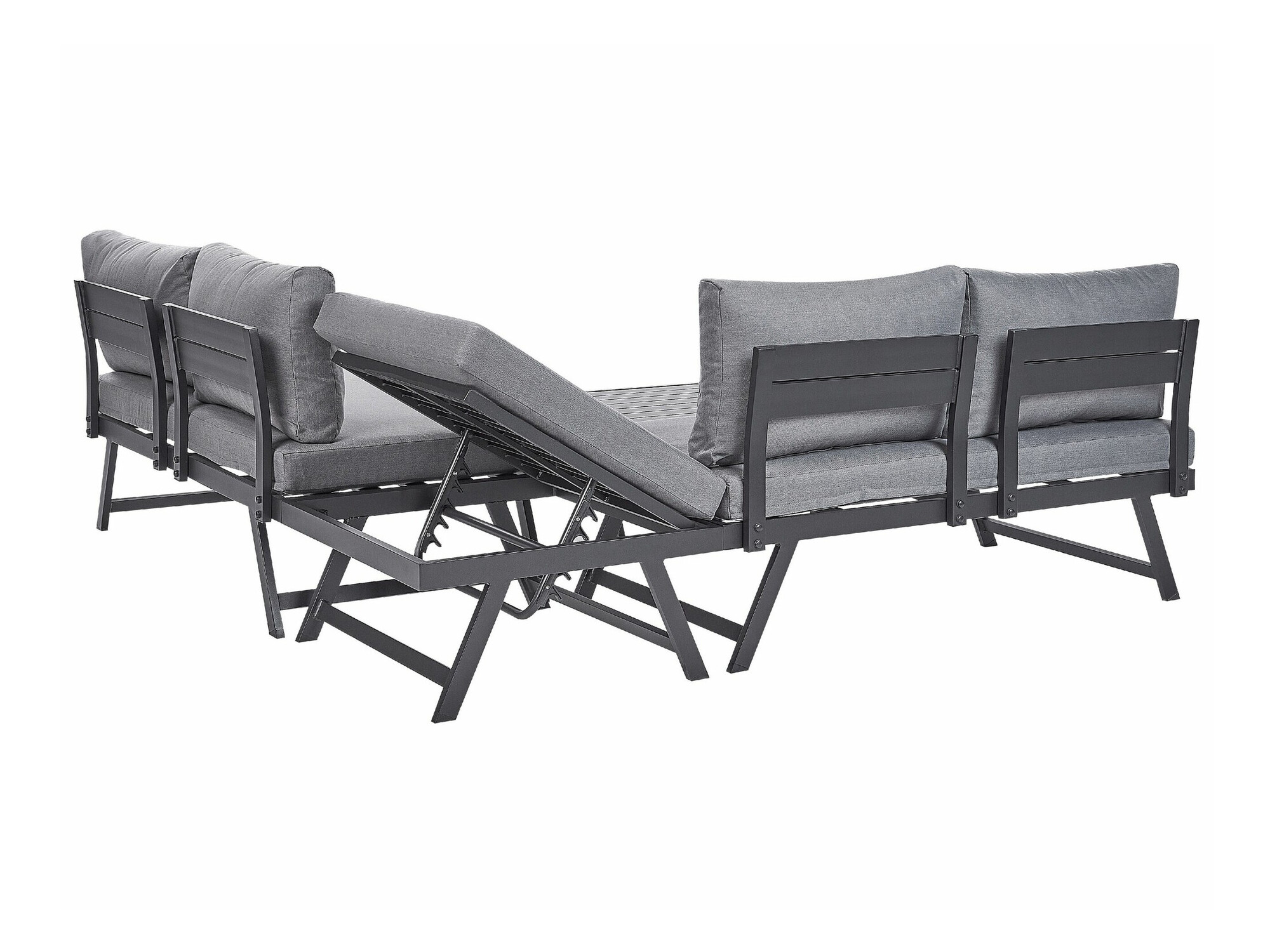 Dārza mēbeļu komplekts Berwyn 1960 (Pelēks)