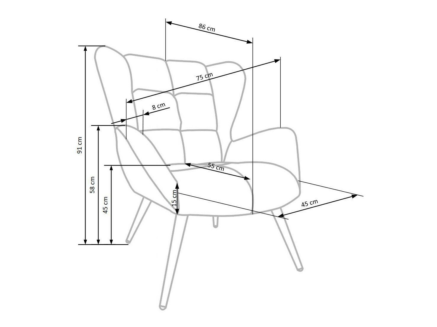 Кресло Houston 1079 (Темно-зеленый)