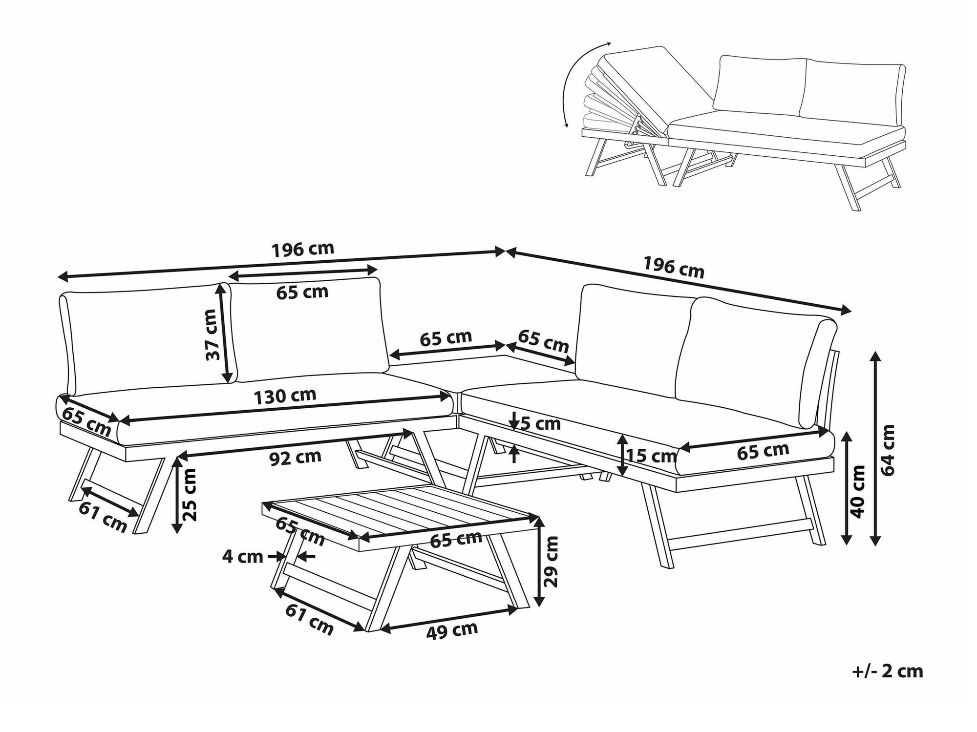 Садовый комплект Berwyn 1960 (Серый)
