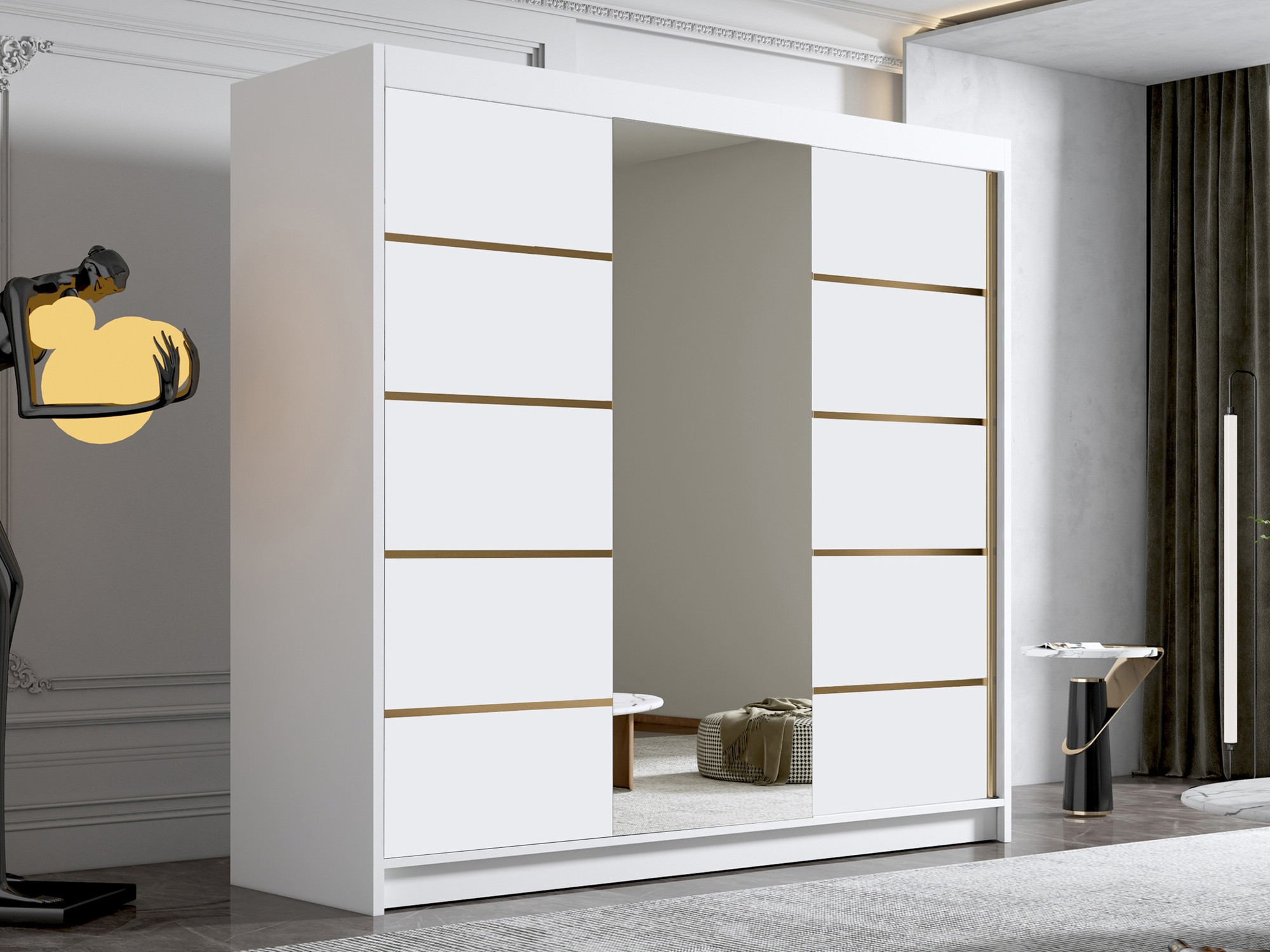 Skapis Closico Plenor VI (Balts)