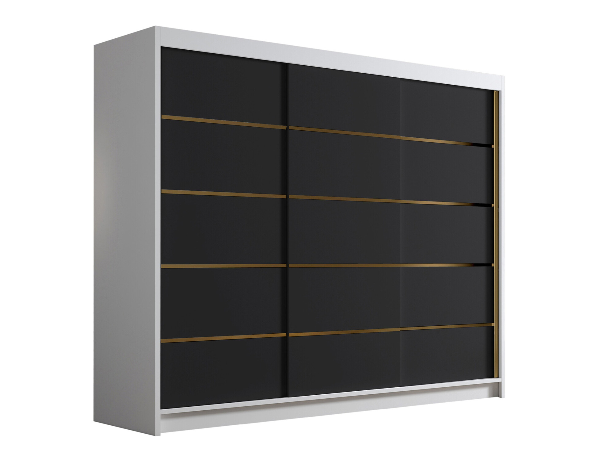 Skapis Closico Veltron II (Balts + Melns)