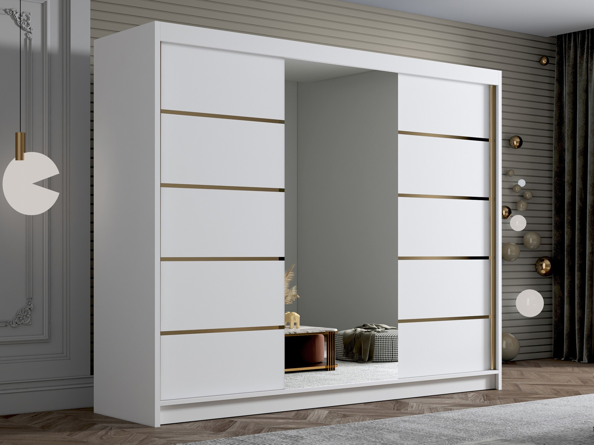 Skapis Closico Veltron II (Balts)