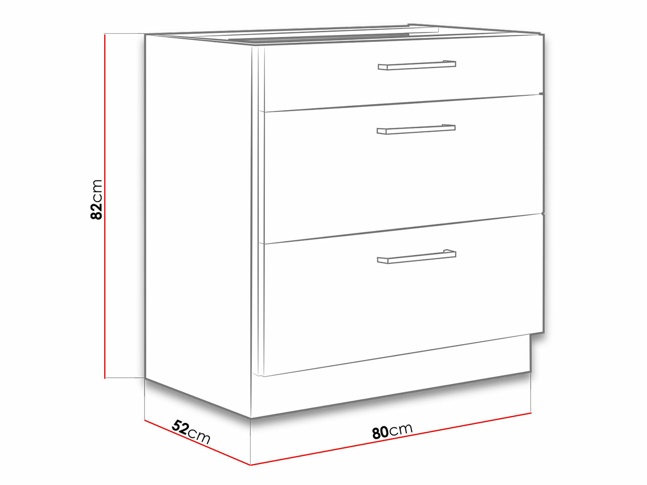 Moduļu skapis ar atvilktnēm Wood Dark 103