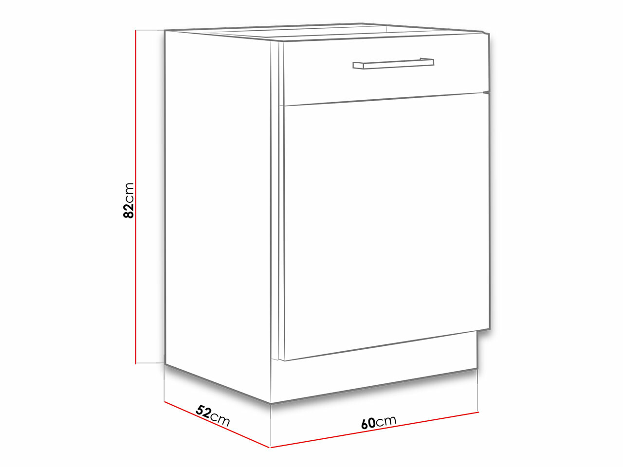 Moduļu skapis ar durvīm Wood Dark 104