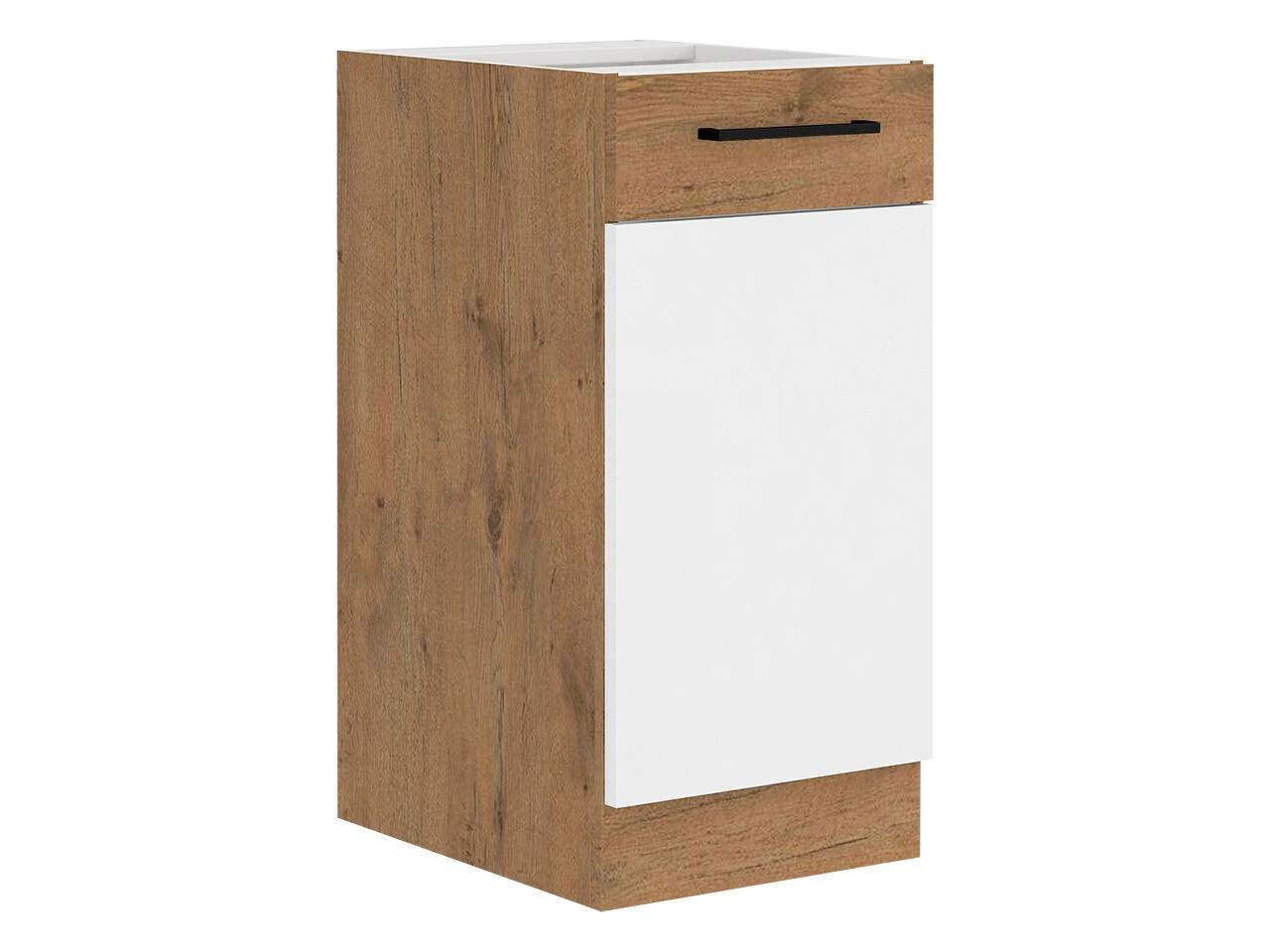 Moduļu skapis ar durvīm Wood White 120