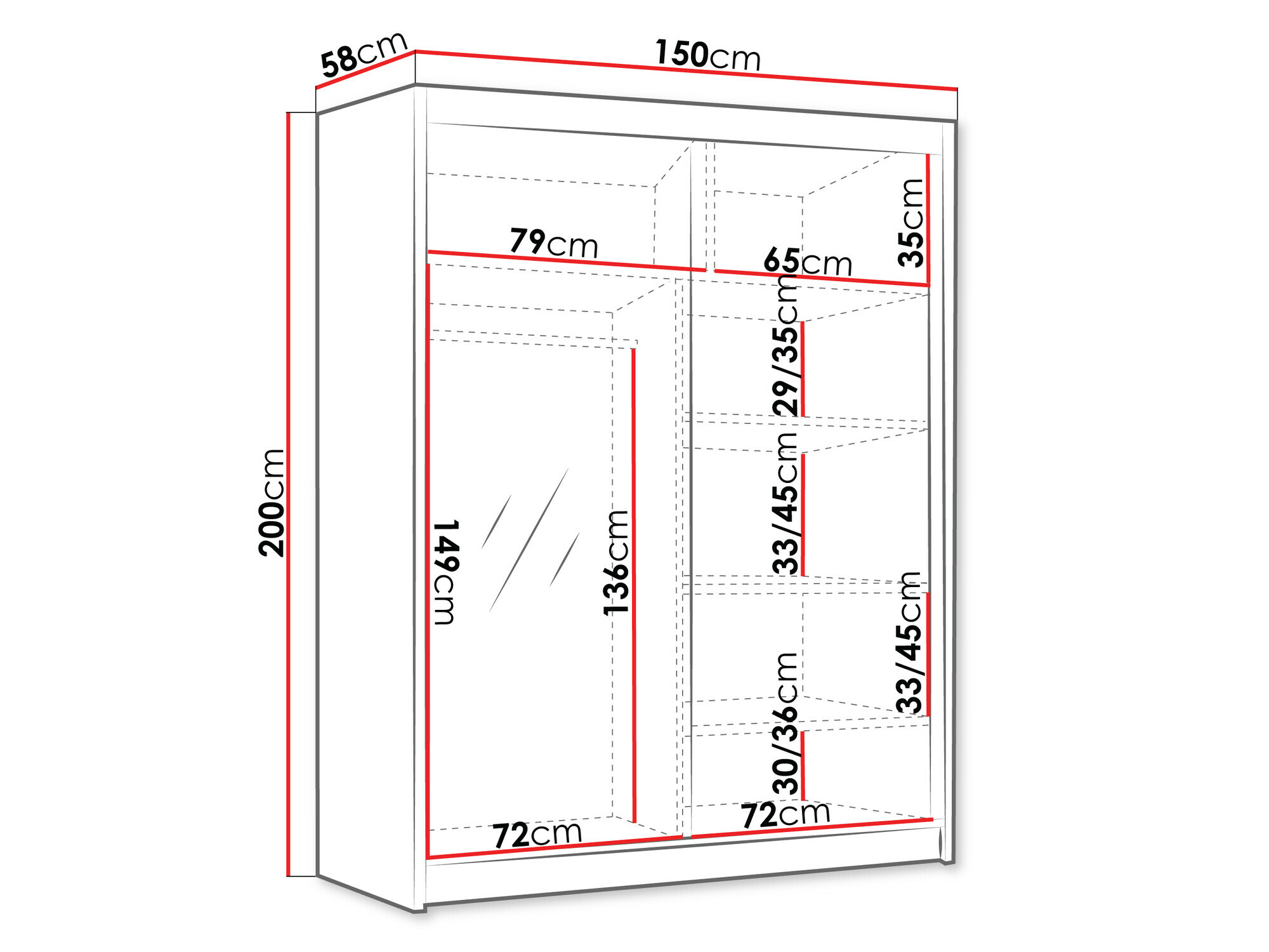 Шкаф Closico 187 (Белый)