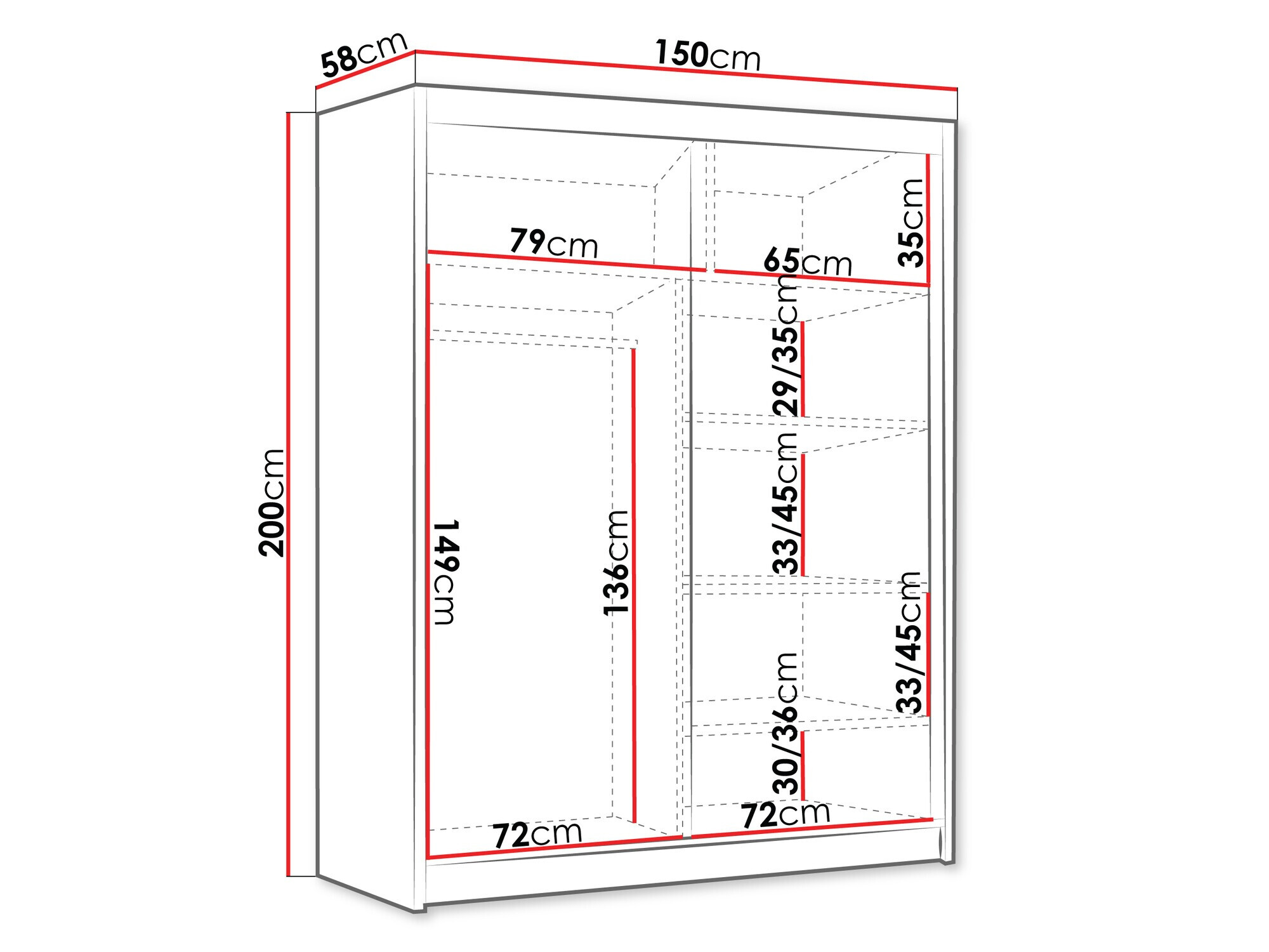 Шкаф Closico 187 (Кашемир)