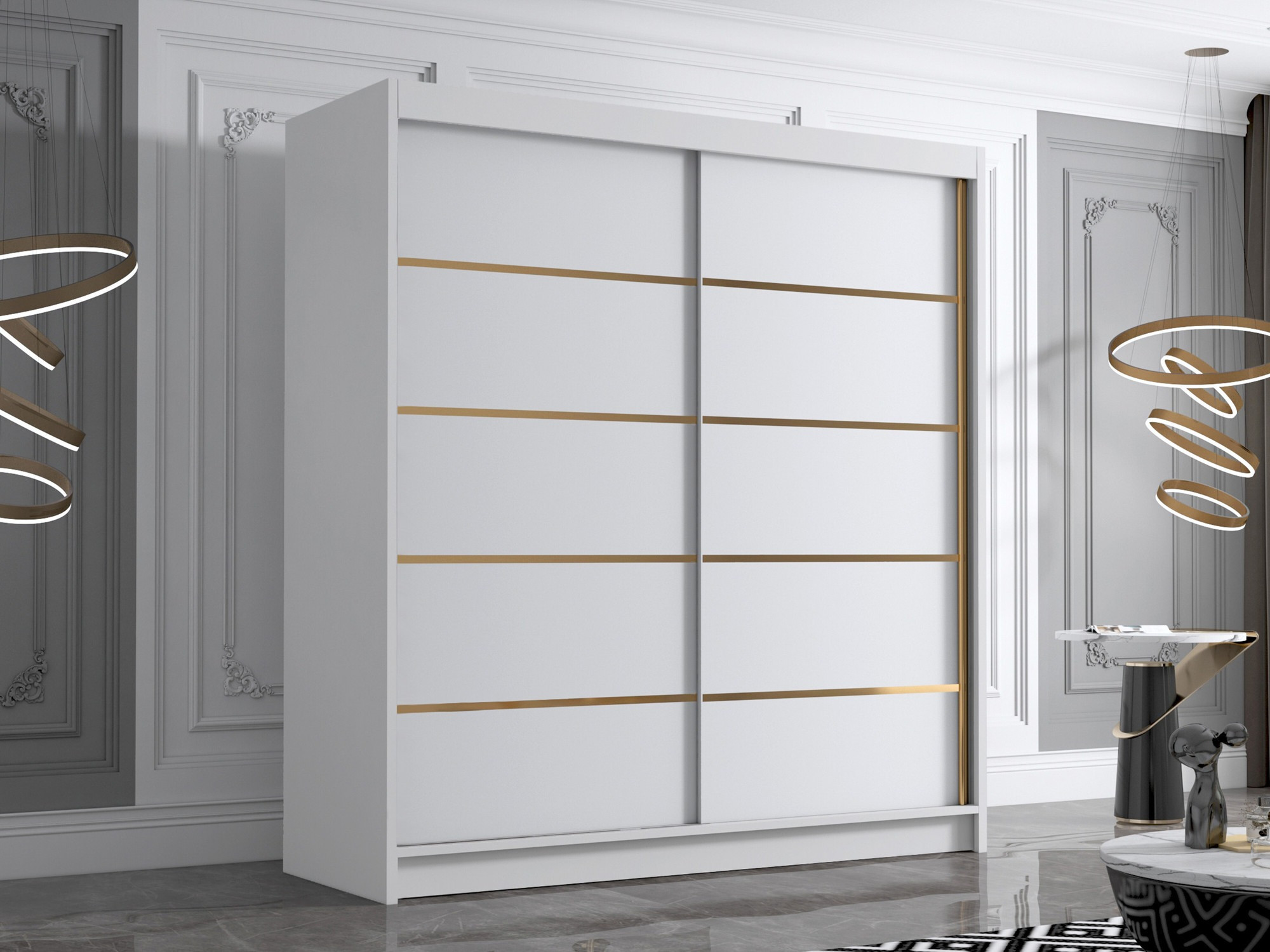 Skapis Closico Vallor III (Balts)