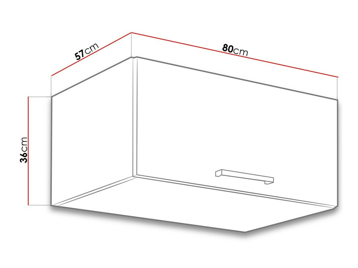 Модульный настенный шкафчик Wood White 134