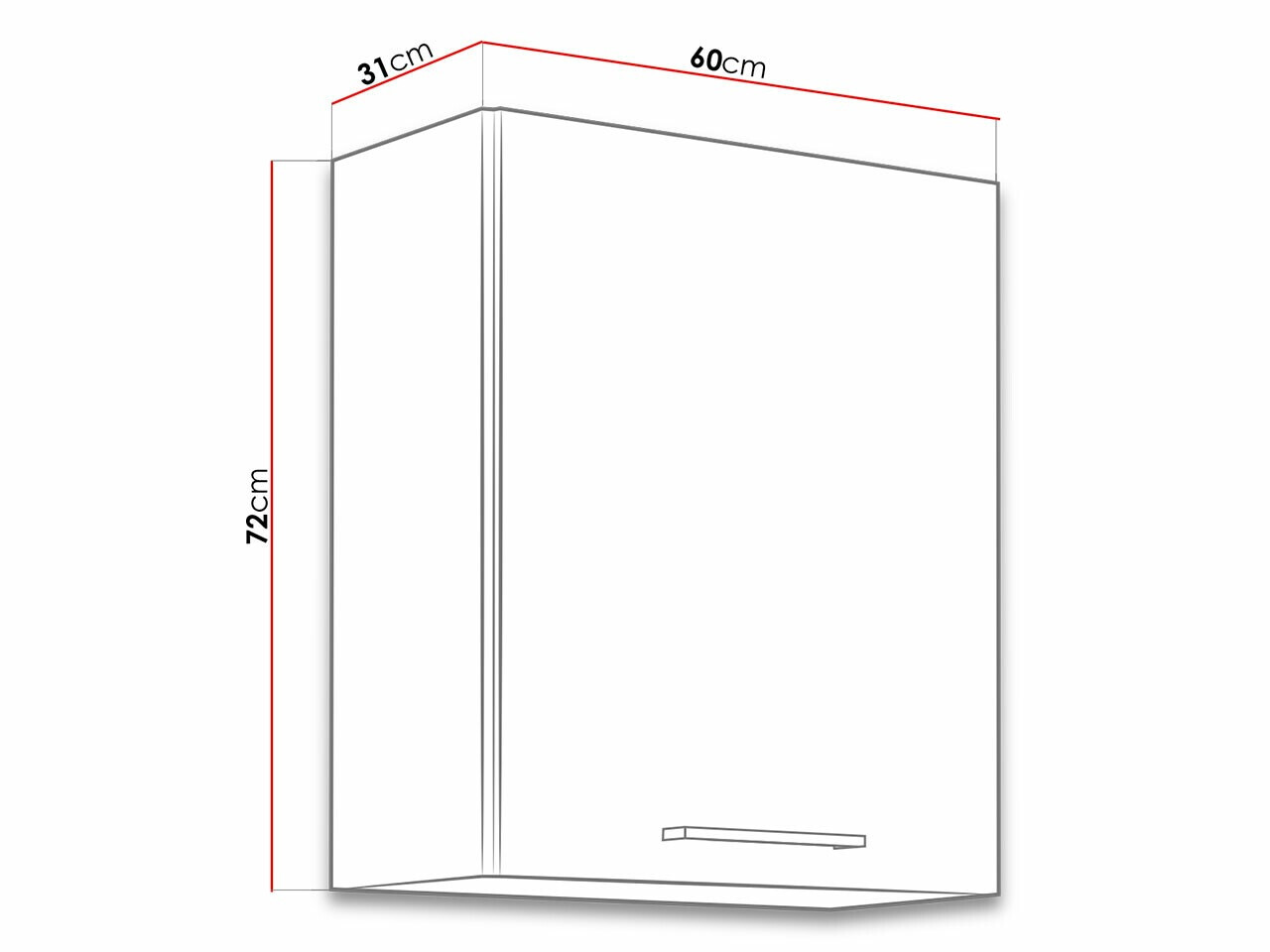 Moduļu piekarams skapis Wood Dark 108