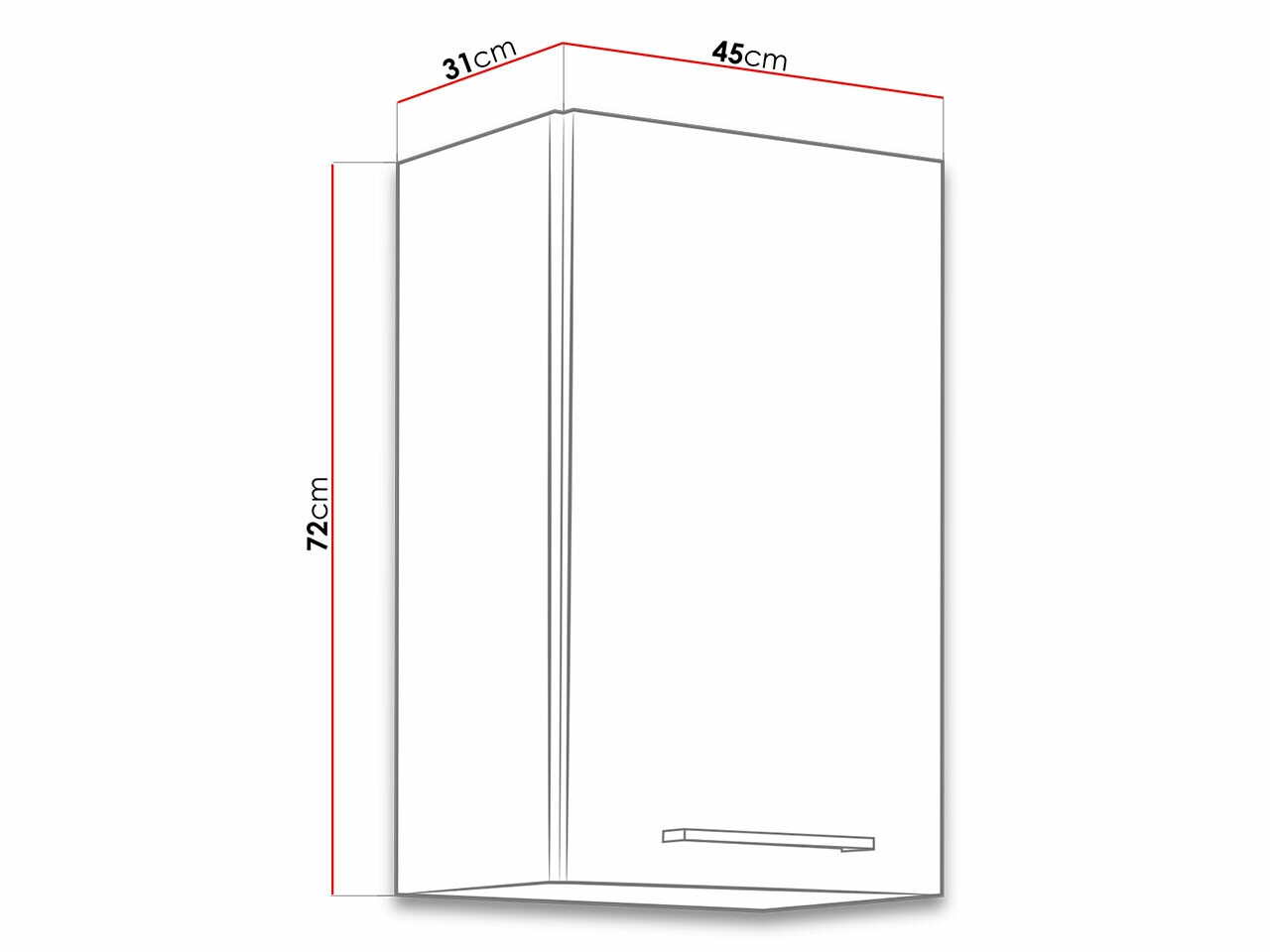 Moduļu piekarams skapis Wood Dark 112