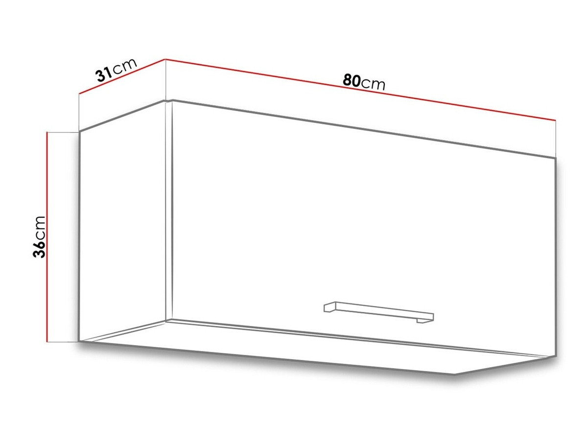 Moduļu piekarams skapis Wood Grey 129