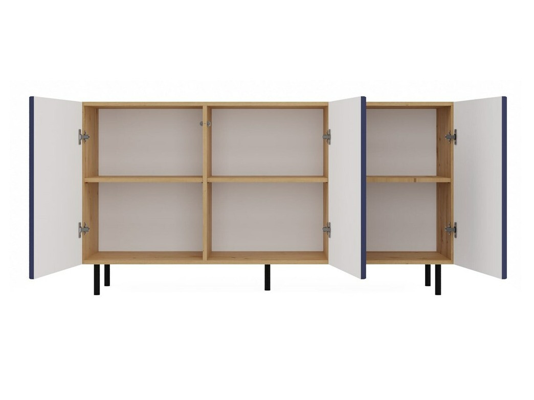 Skapis Romseru 102 (Zils + Artisan ozols)