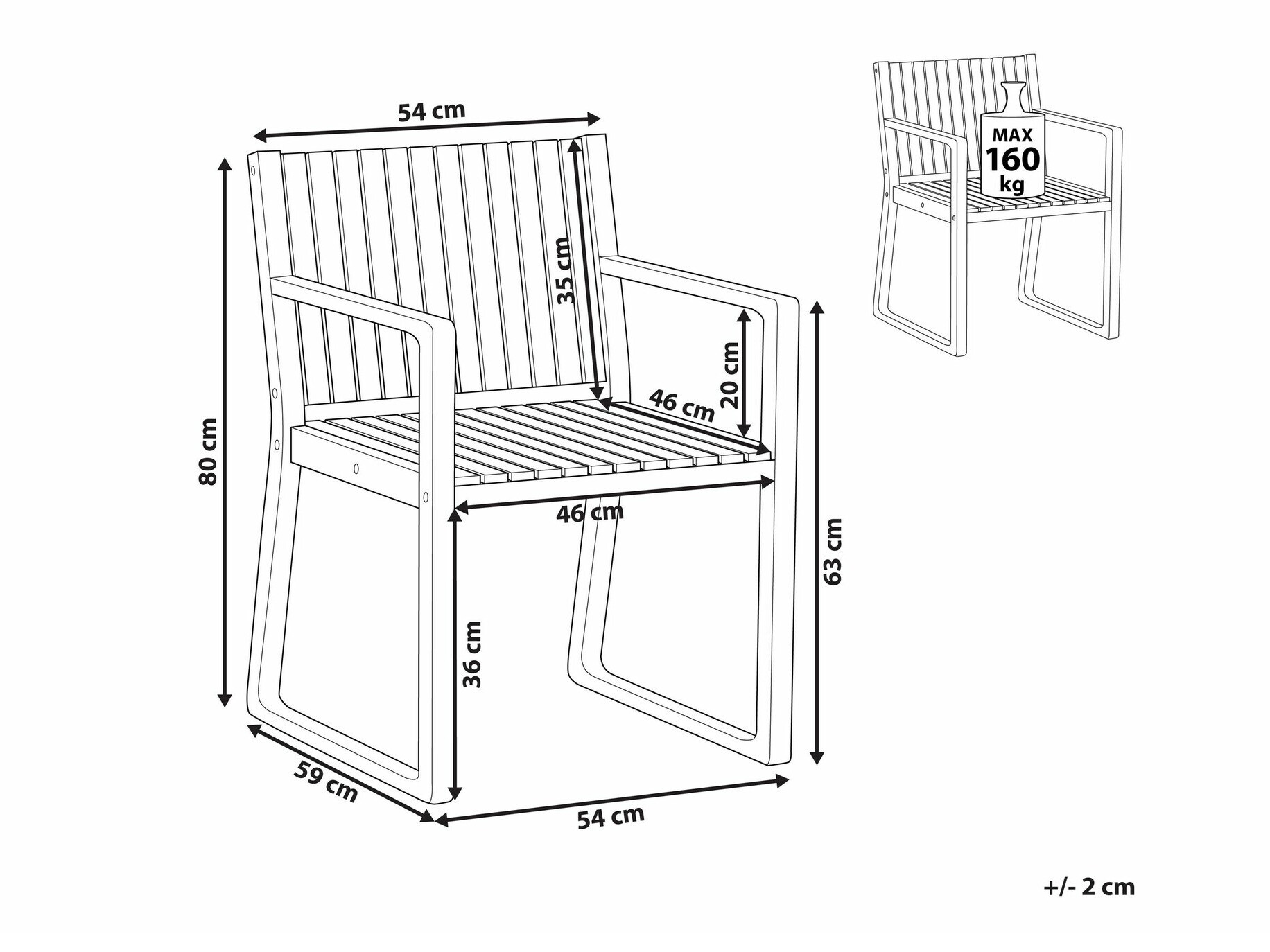 Dārza krēsls Berwyn 1963