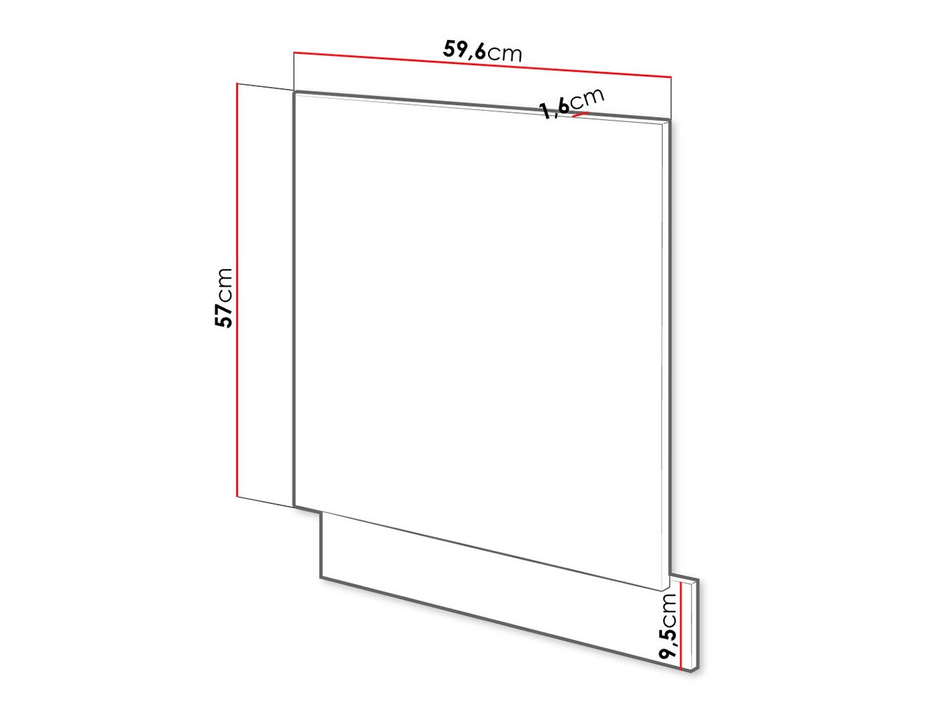 Фасад для посудомоечной машины Wood Dark 116