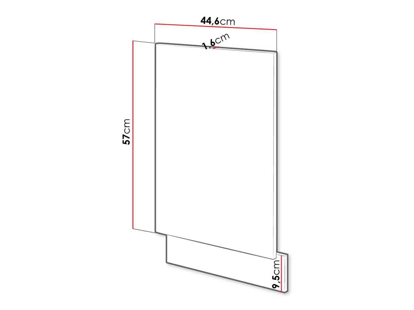 Фасад для посудомоечной машины Wood Dark 117